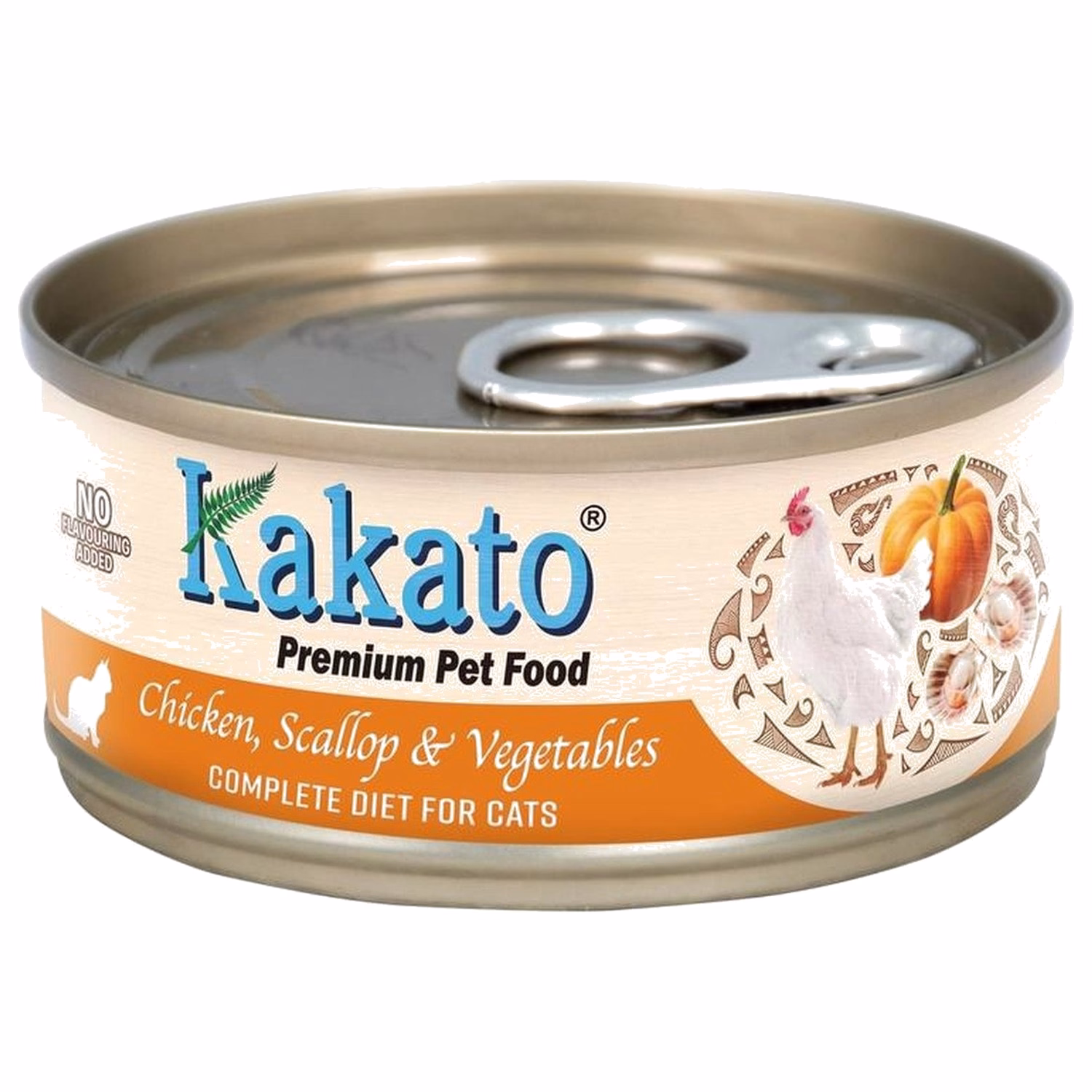 Kakato 卡格貓濕糧 - 全營養系列 - 雞、扇貝及蔬菜配方 70g
