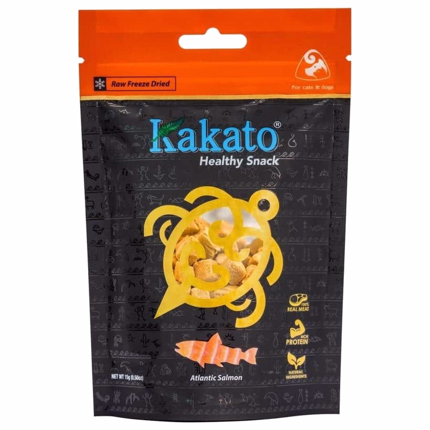 Kakato 卡格貓狗小食 - 凍乾天然三文魚 15g