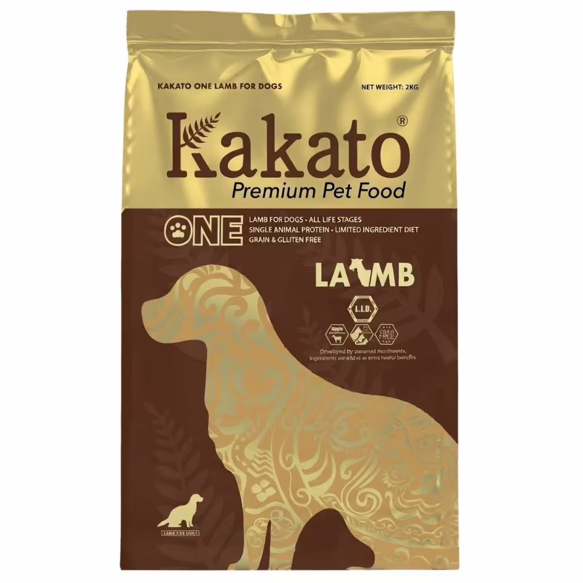 Kakato One Dog Food - Grain Free Single Protein Lamb 2kg