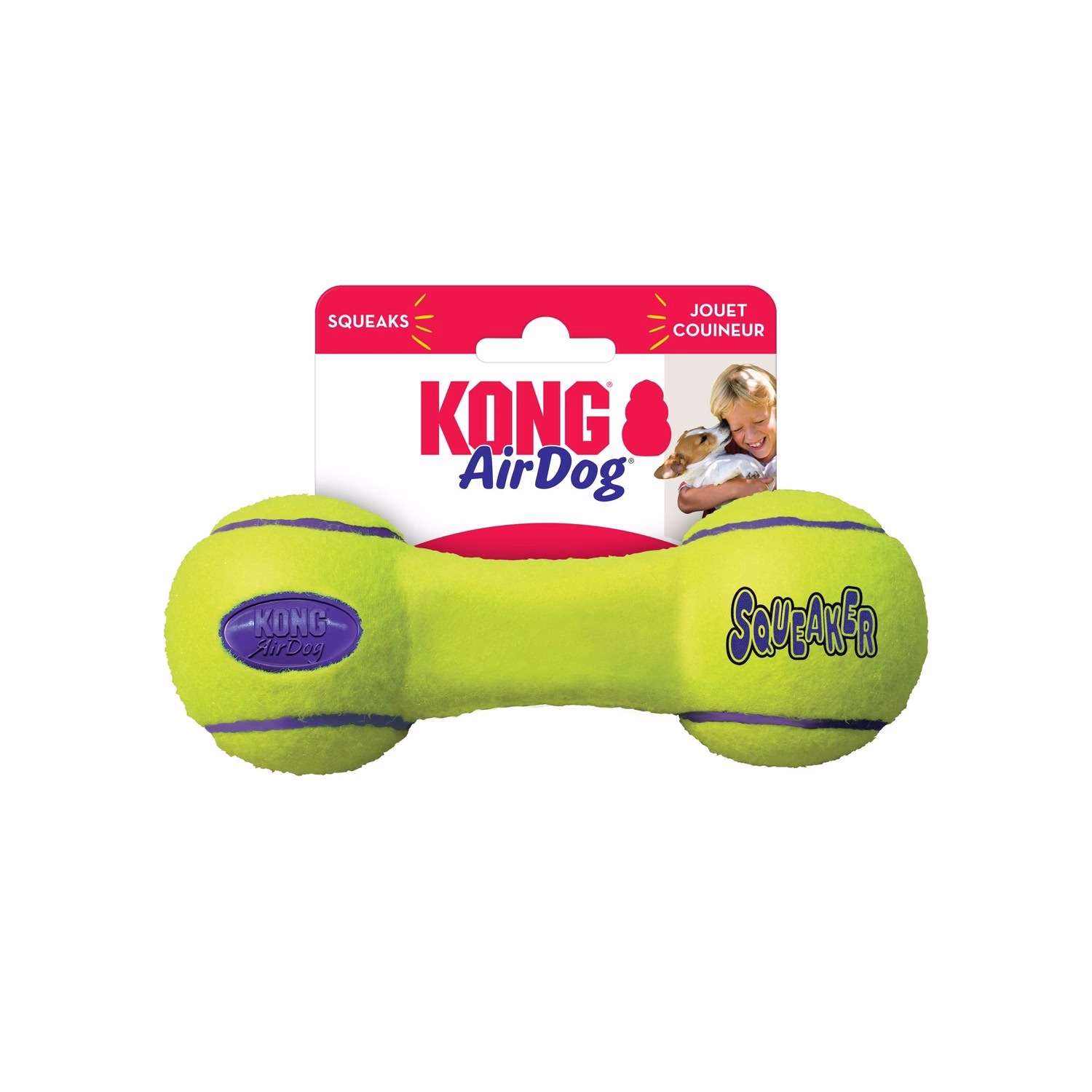 KONG Dog Toy - Air Squeaker Dumbbell - M