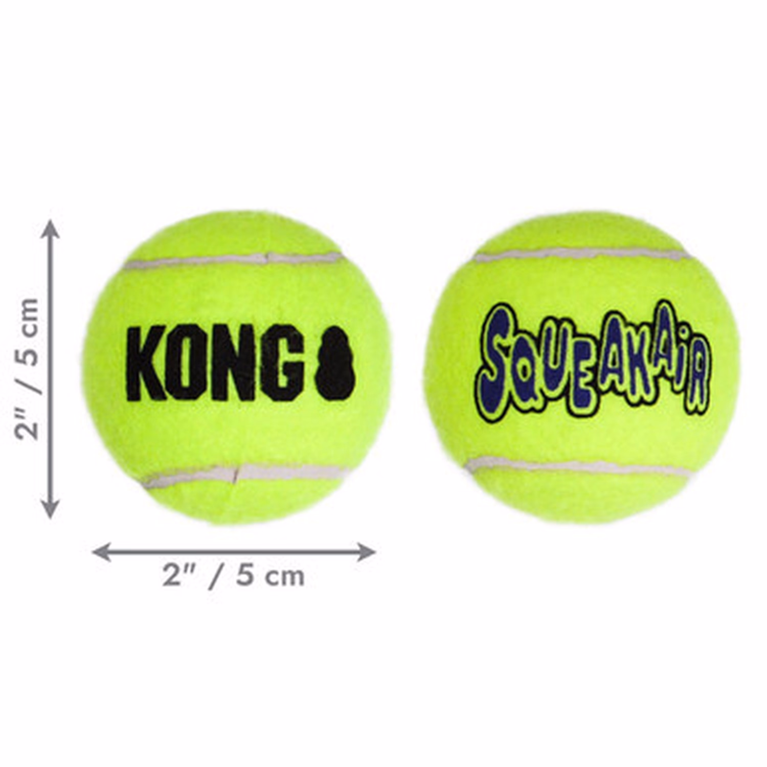 KONG Dog Toy - Squeaker Air Tennis Balls - S