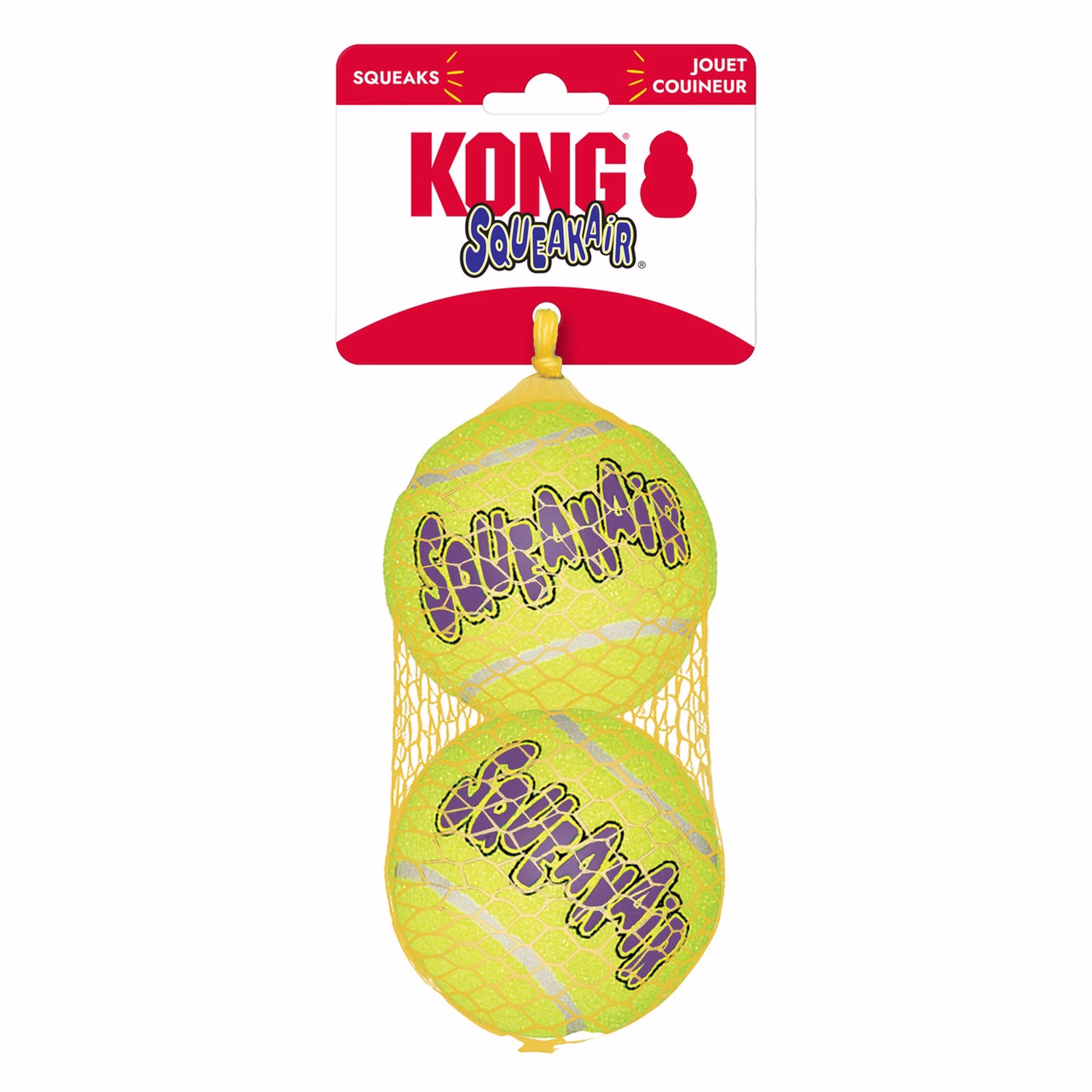 KONG Dog Toy - Squeaker Air Tennis Balls - XS