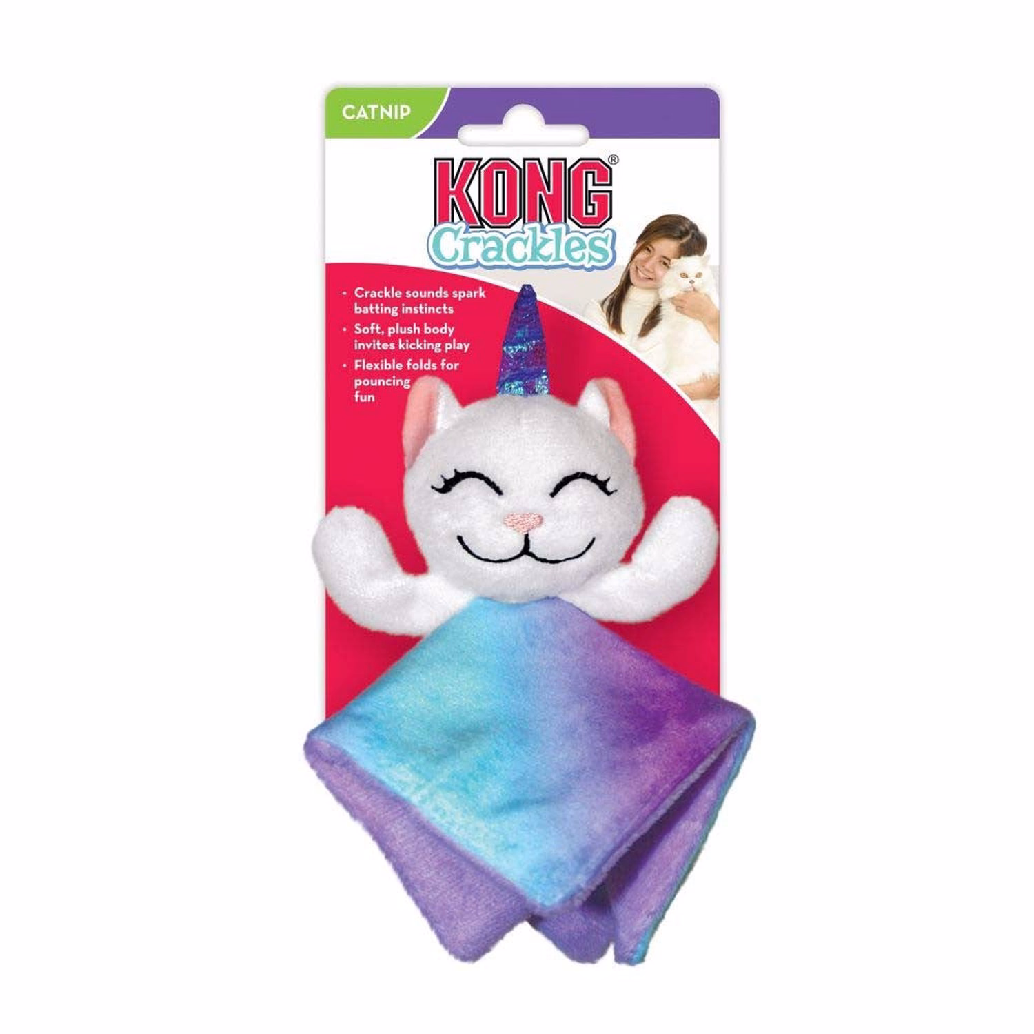 KONG Cat Toy - Crackles Caticorn