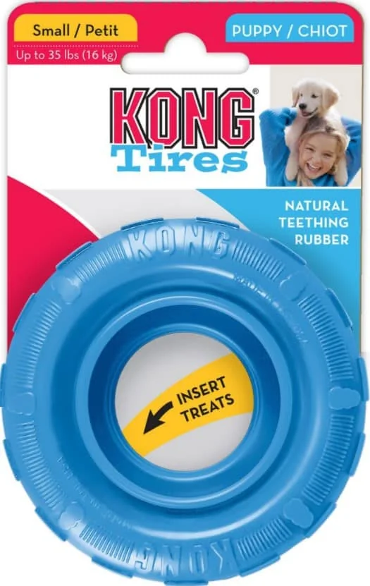 KONG Puppy Toy - Tires (Blue) - Small