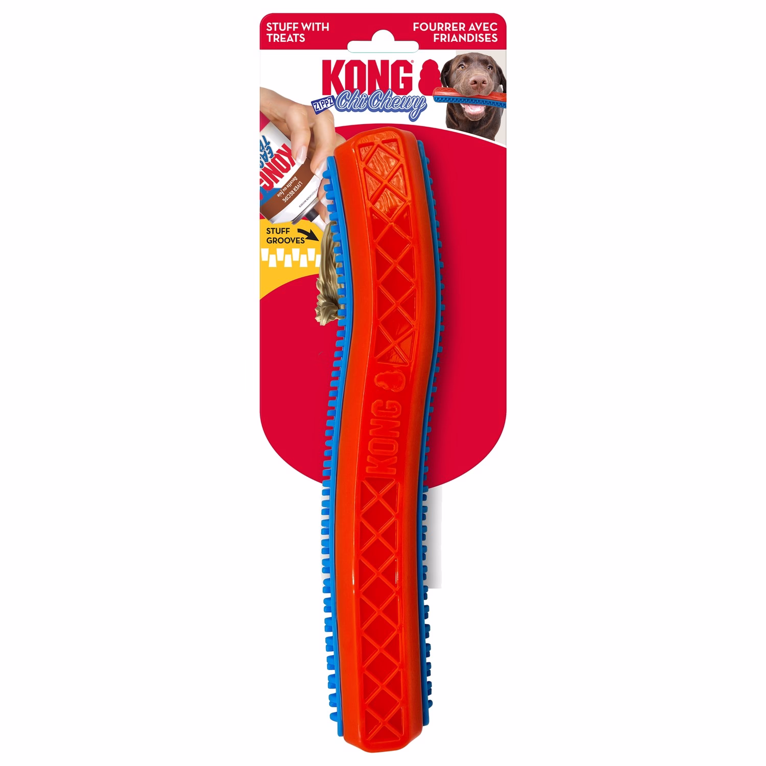KONG Dog Toy - ChiChewy Zippz Stick