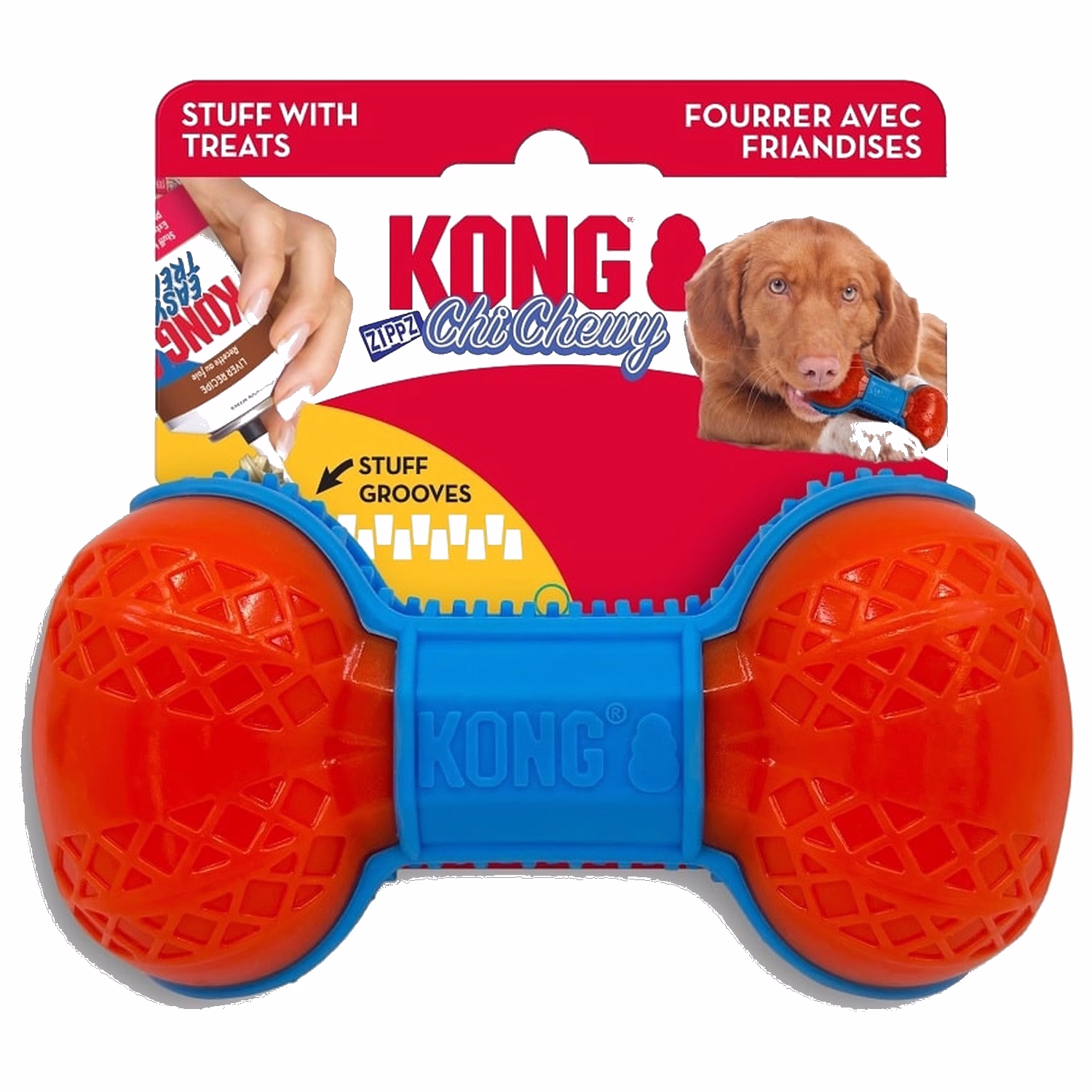 KONG Dog Toy - ChiChewy Zippz Bone