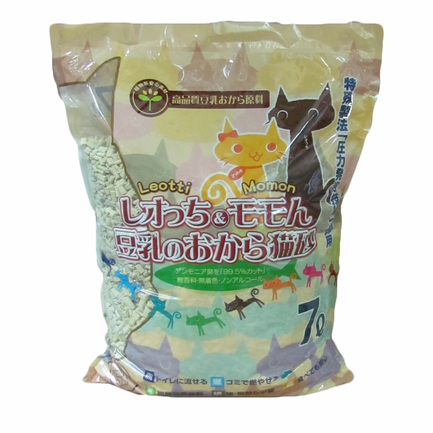 Leotti & Momon Tofu Cat Litter - Japan - Double Pellet 7L