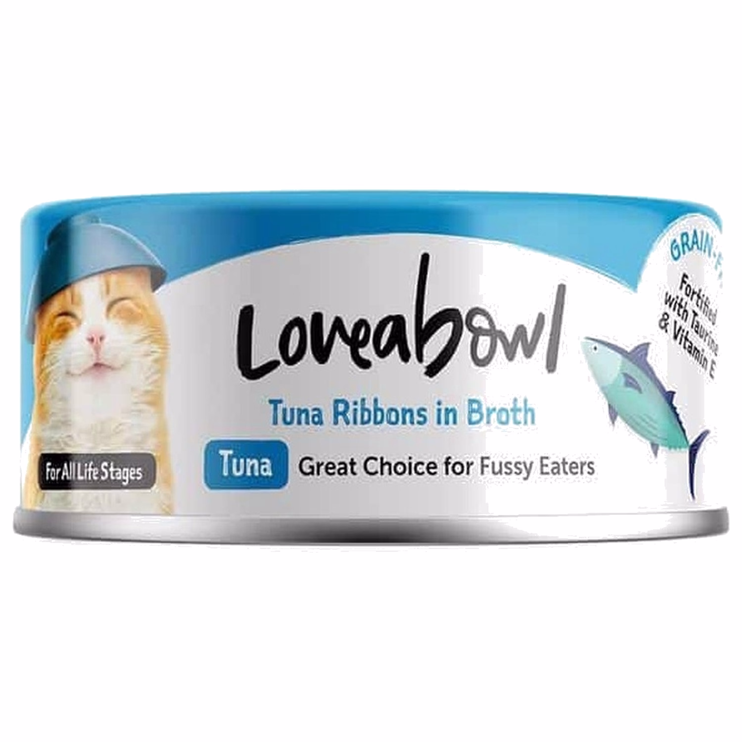 Loveabowl囍碗 無穀物貓罐頭 - 挑食優質吞拿魚肉湯 70g