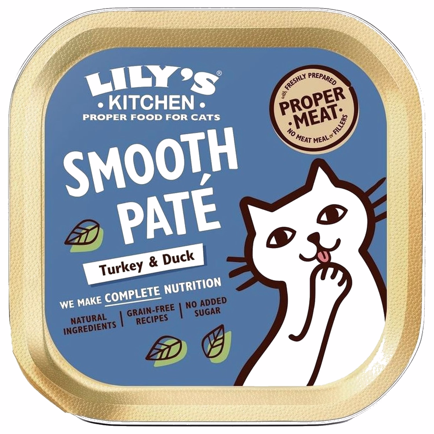 Lilys Kitchen Cat Wet Food - Smooth Pate - Turkey & Duck 85g