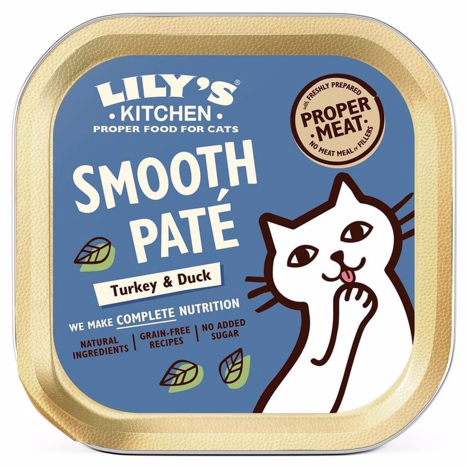 Lilys Kitchen Cat Wet Food - Smooth Pate - Turkey & Duck 85g