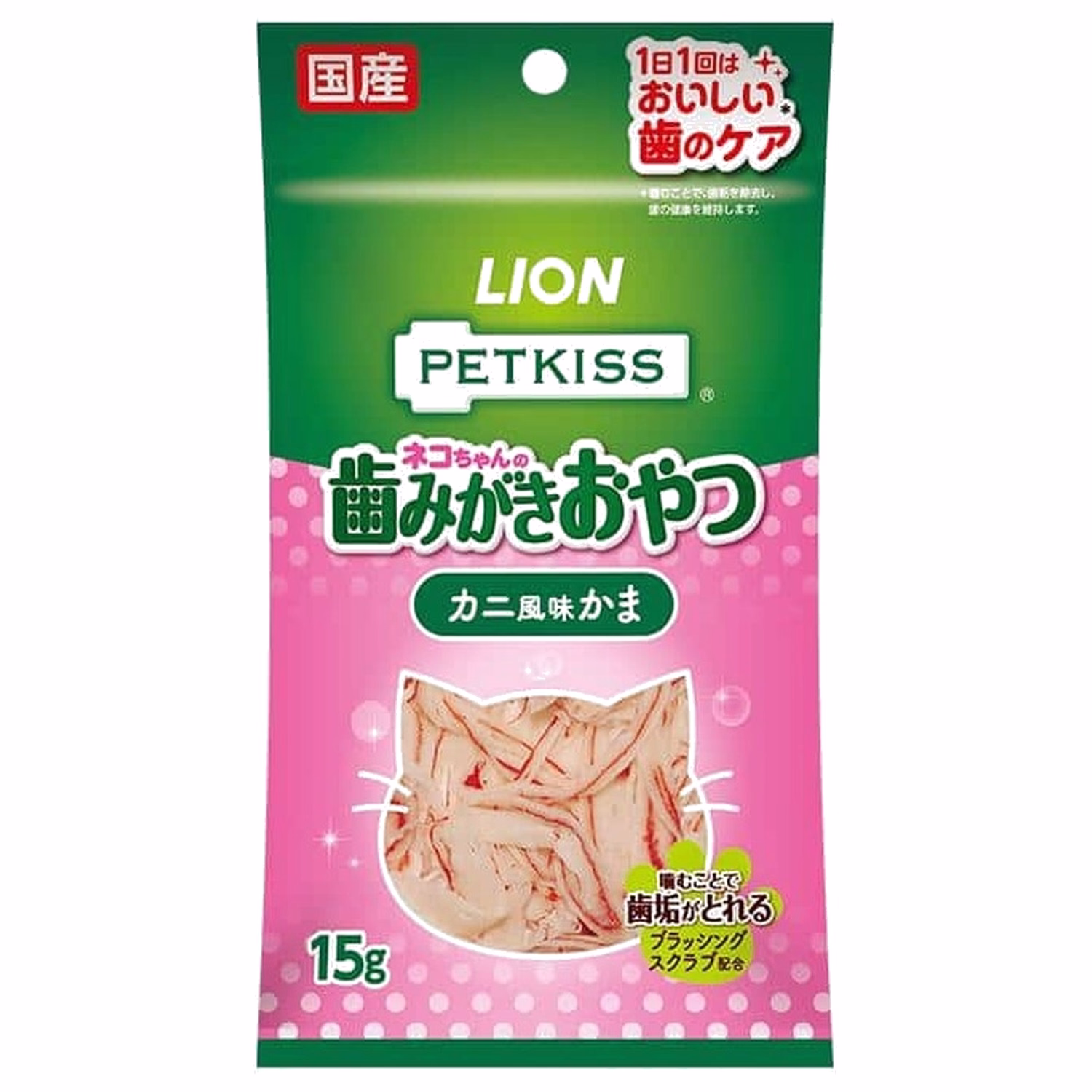 Lion Pet Cat Dental Treat - Petkiss - Crab Stick 15g
