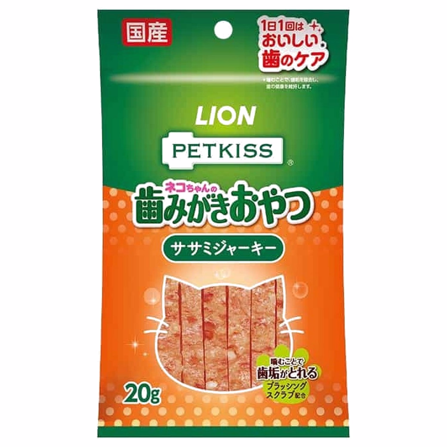 LION PET日本獅王貓小食 - PETKISS - 潔齒雞柳 20g
