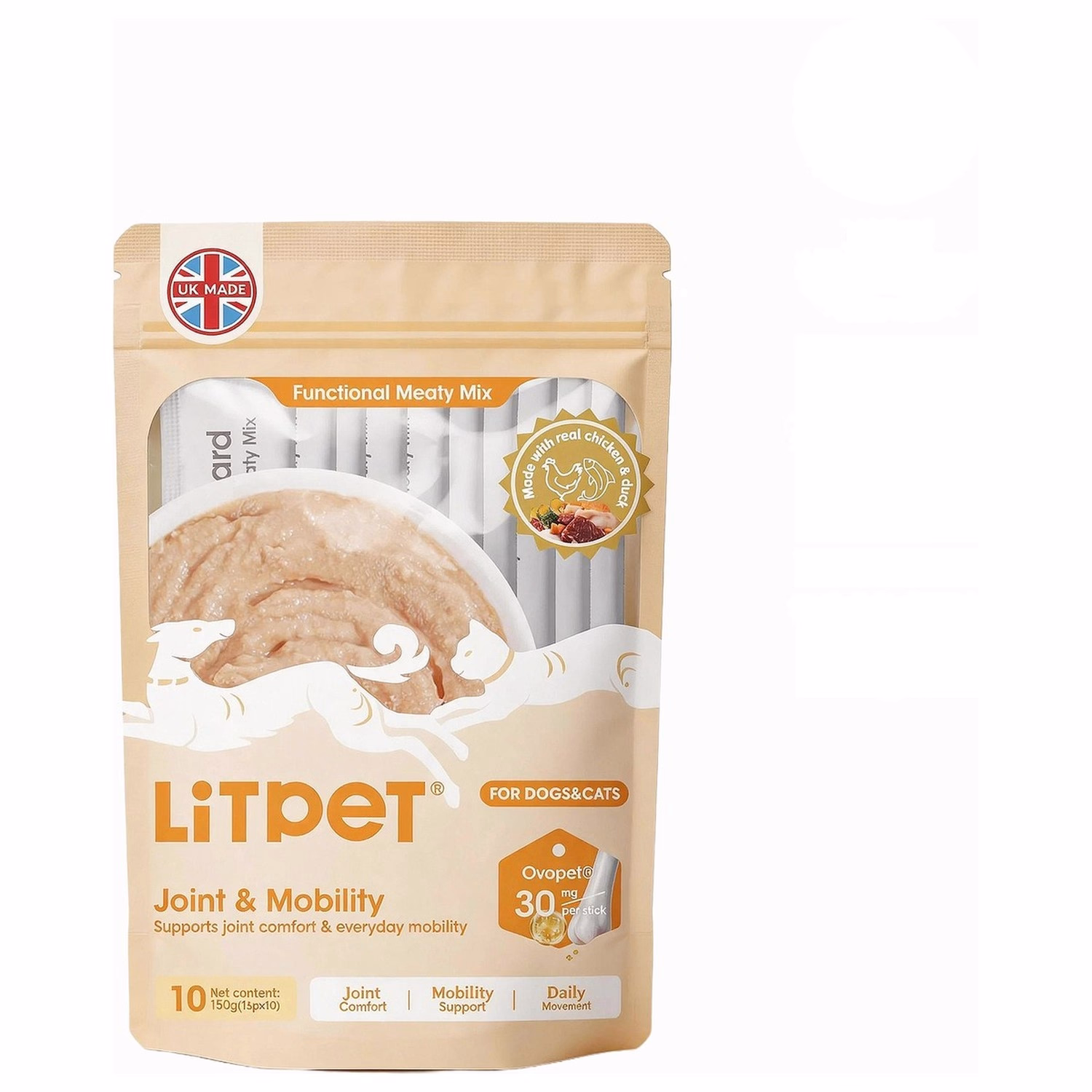 LiTPET 健骨關節營養肉醬 (適合貓狗) 15g x 10件