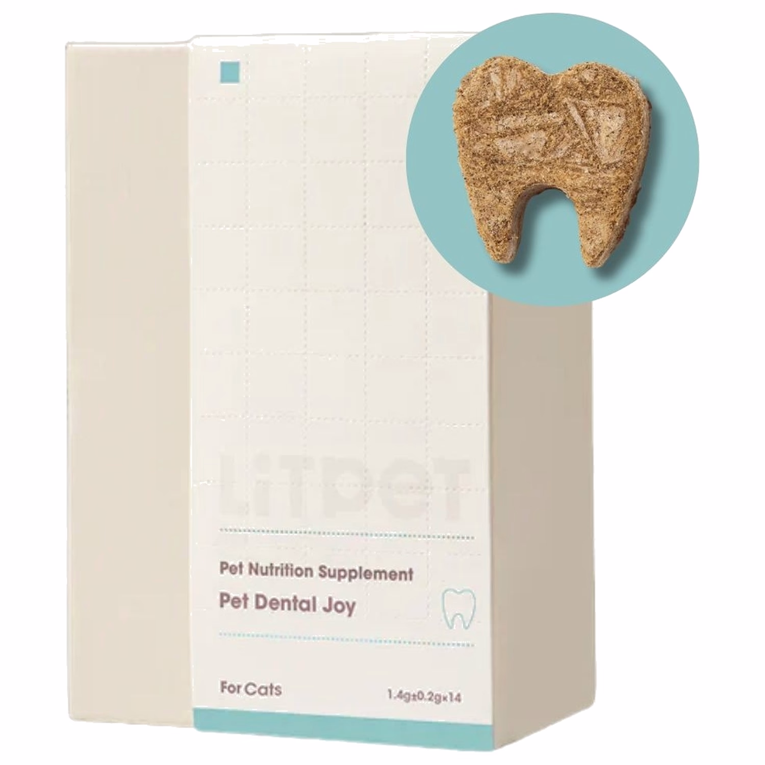 LiTPET Dental Joy Freeze Dried Pellet for Cats 30pcs