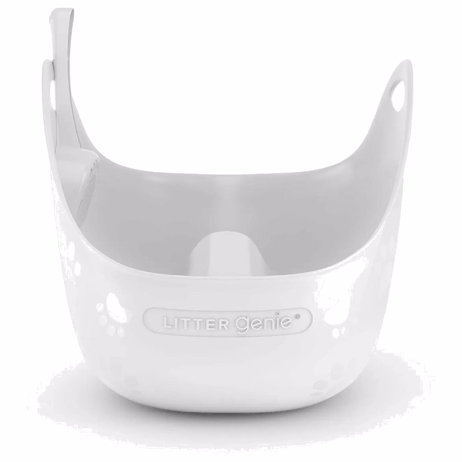 Litter Genie Cat Litter Box with Scoop - White