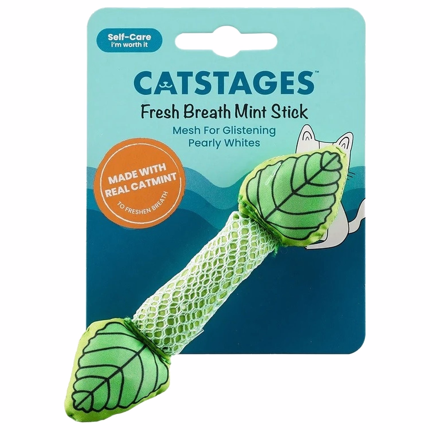 Petstages 益智貓玩具 - 口氣清新薄荷棒 (4")