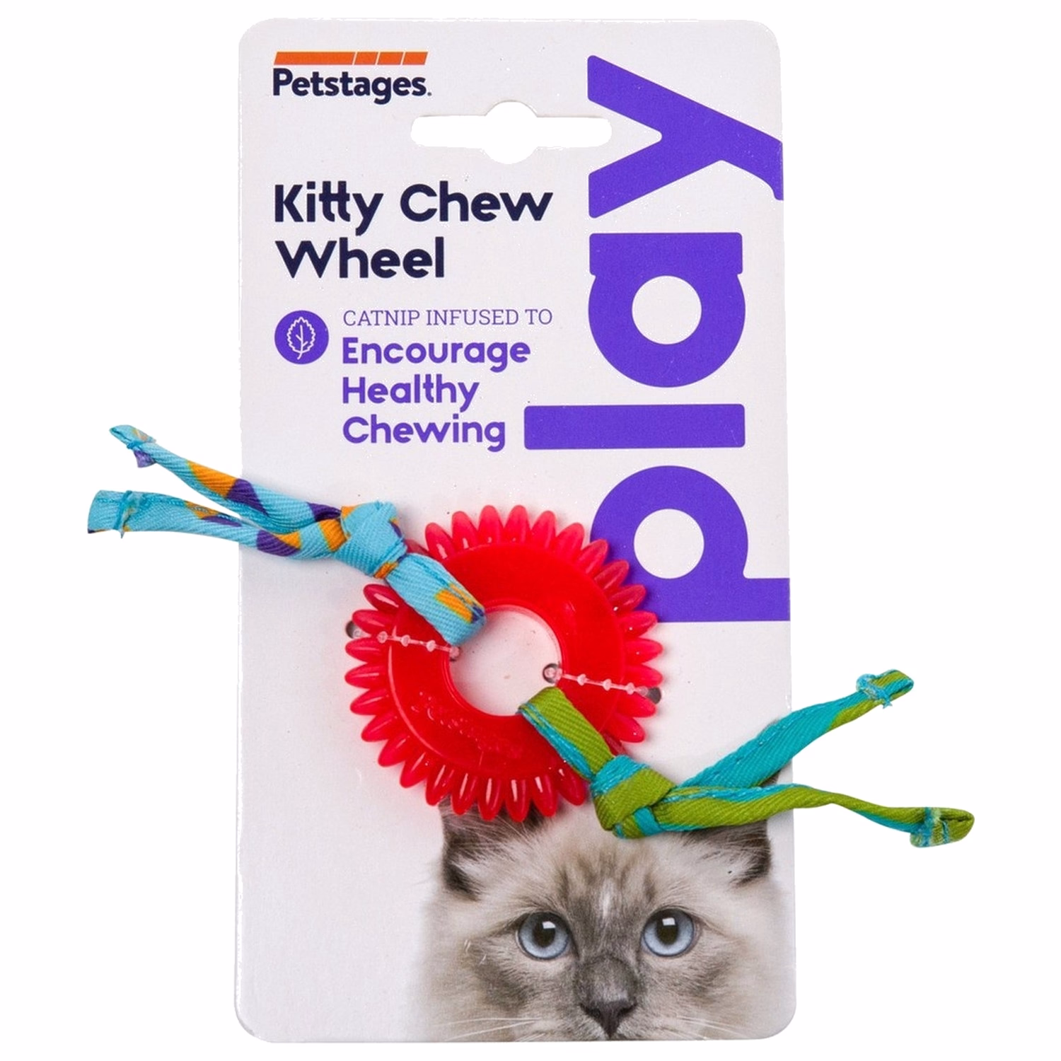 Petstages 益智貓玩具 - 幼貓草紅齒輪