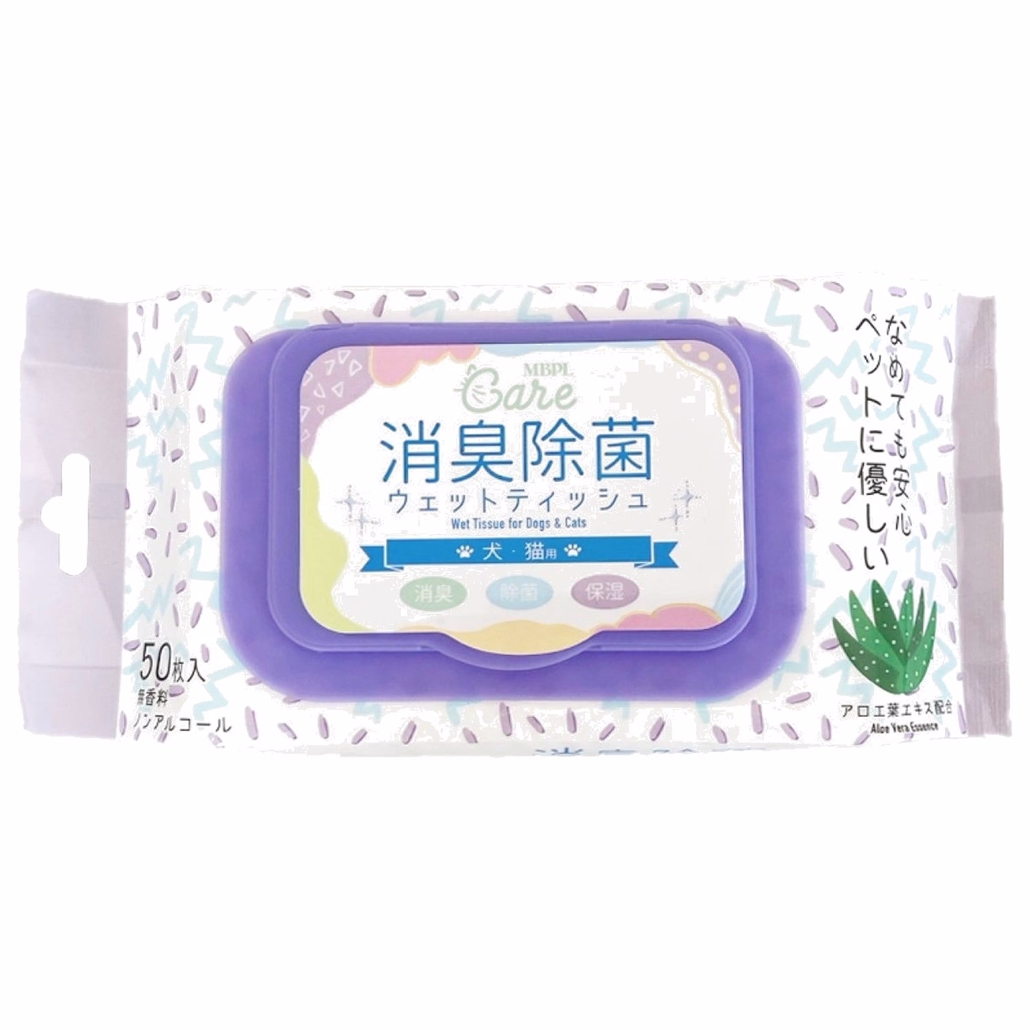 MBPL Care Deodorant and Antibacterial Wet Wipes for Pets 50pcs