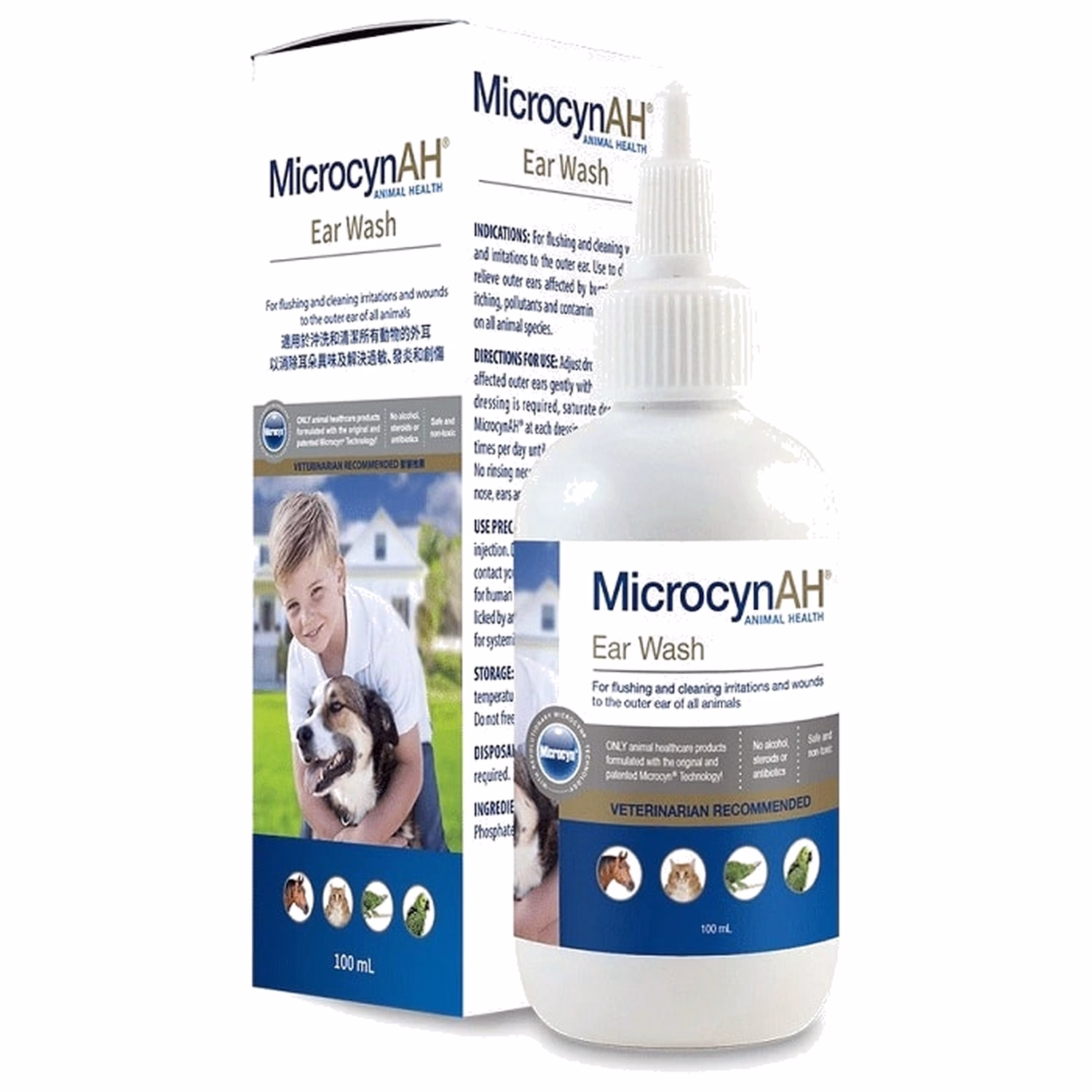 MicrocynAH 麥高臣寵物神仙洗耳水 100ml