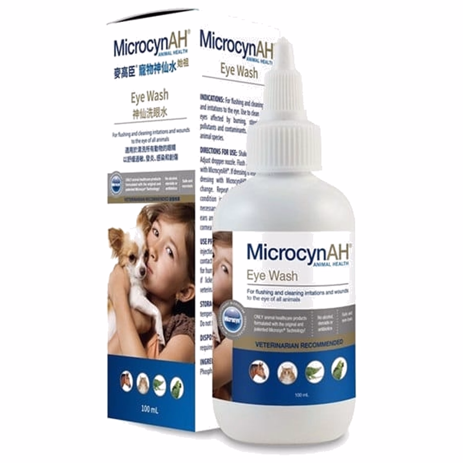 MicrocynAH All Animal Eye Wash 100ml