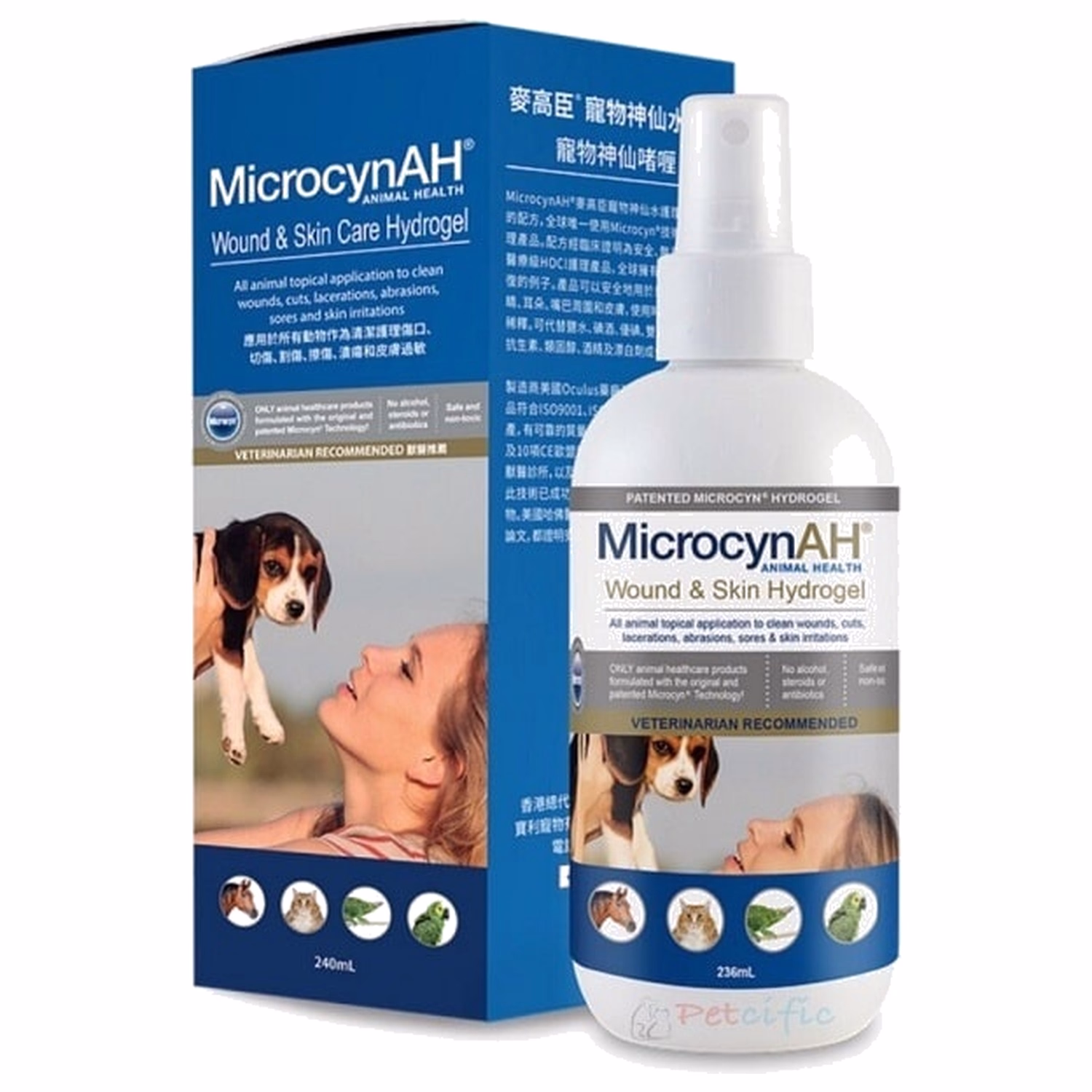 MicrocynAH 麥高臣寵物神仙水啫喱 240ml - EXP 19-02-2026