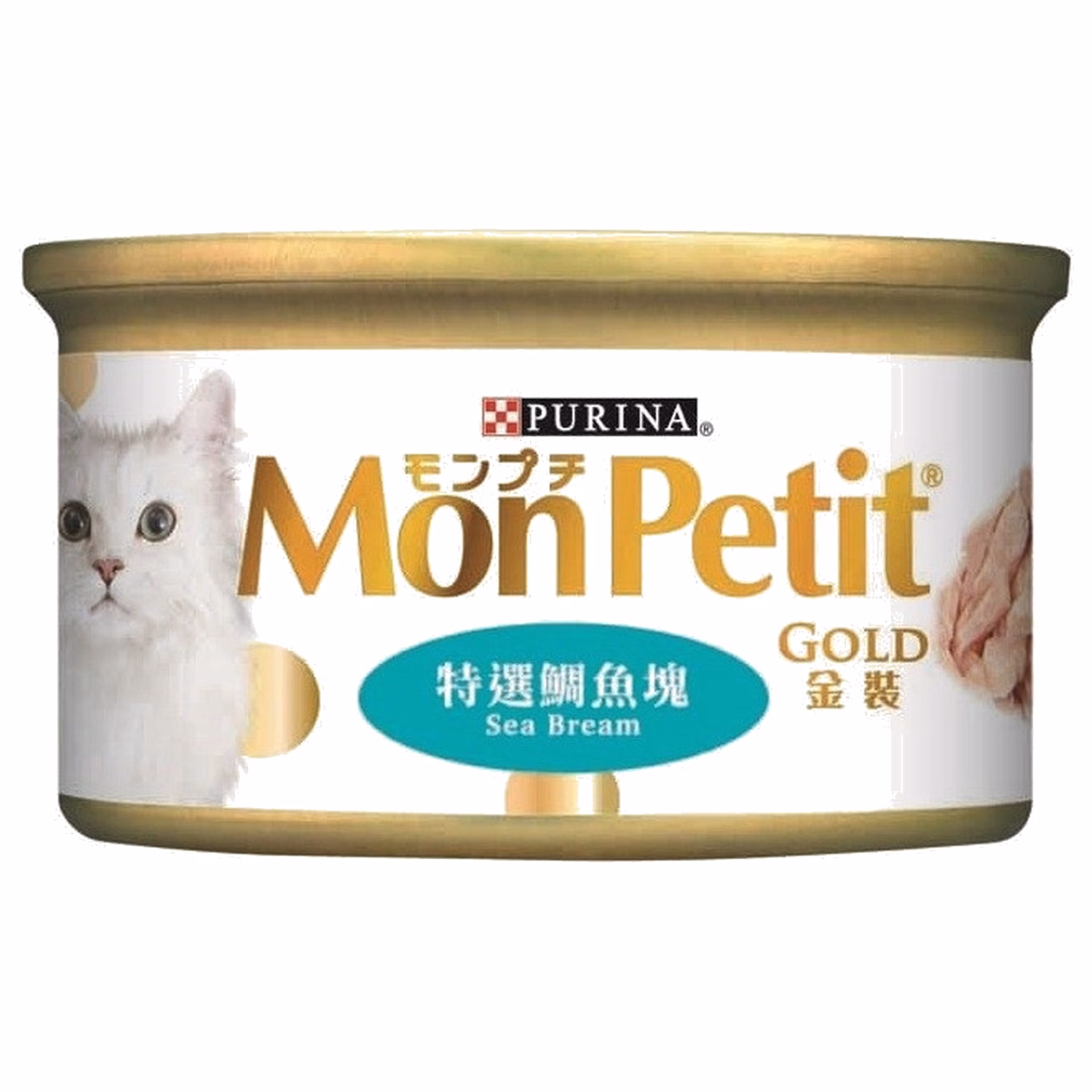 Purina Mon Petit 貓濕糧 - 金裝 - 特選鯛魚塊 85g