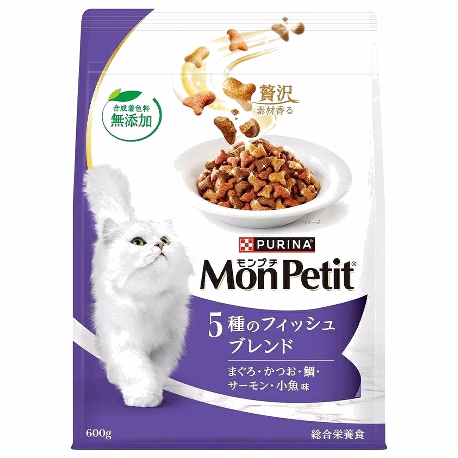 Purina Mon Petit 主食貓乾糧 - 什錦魚口味 600g
