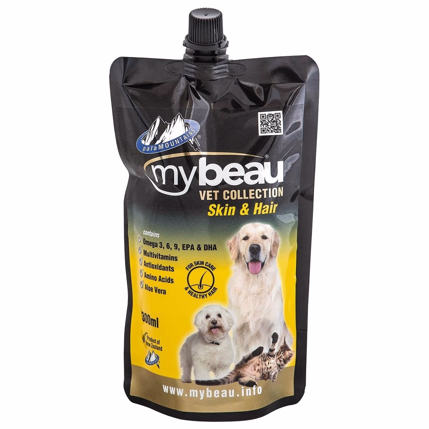 Mybeau 紐西蘭貓狗健康補品 - 皮膚及頭髮啫哩 300ml