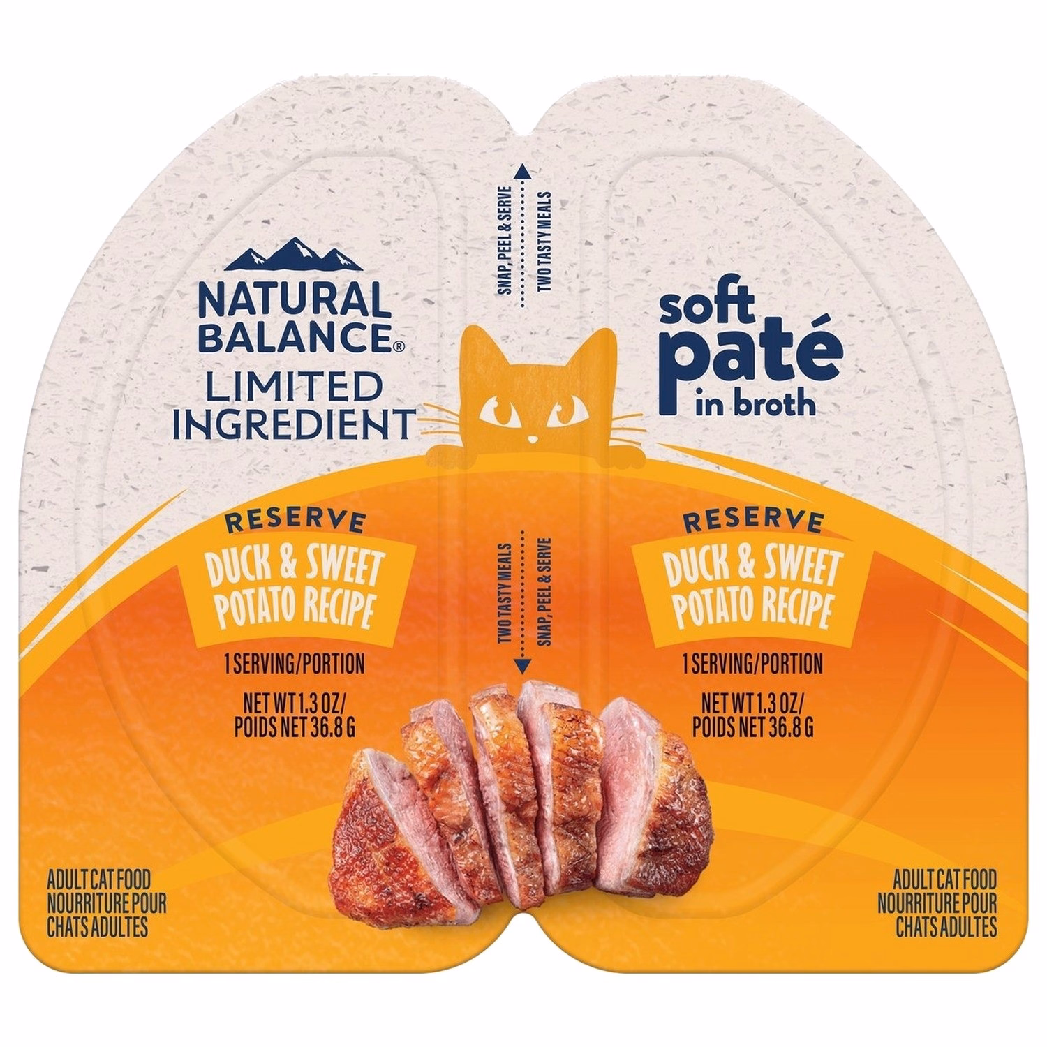 Natural Balance Cat Cup - LID Grain Free Duck & Sweet Potato Pate 2.6oz