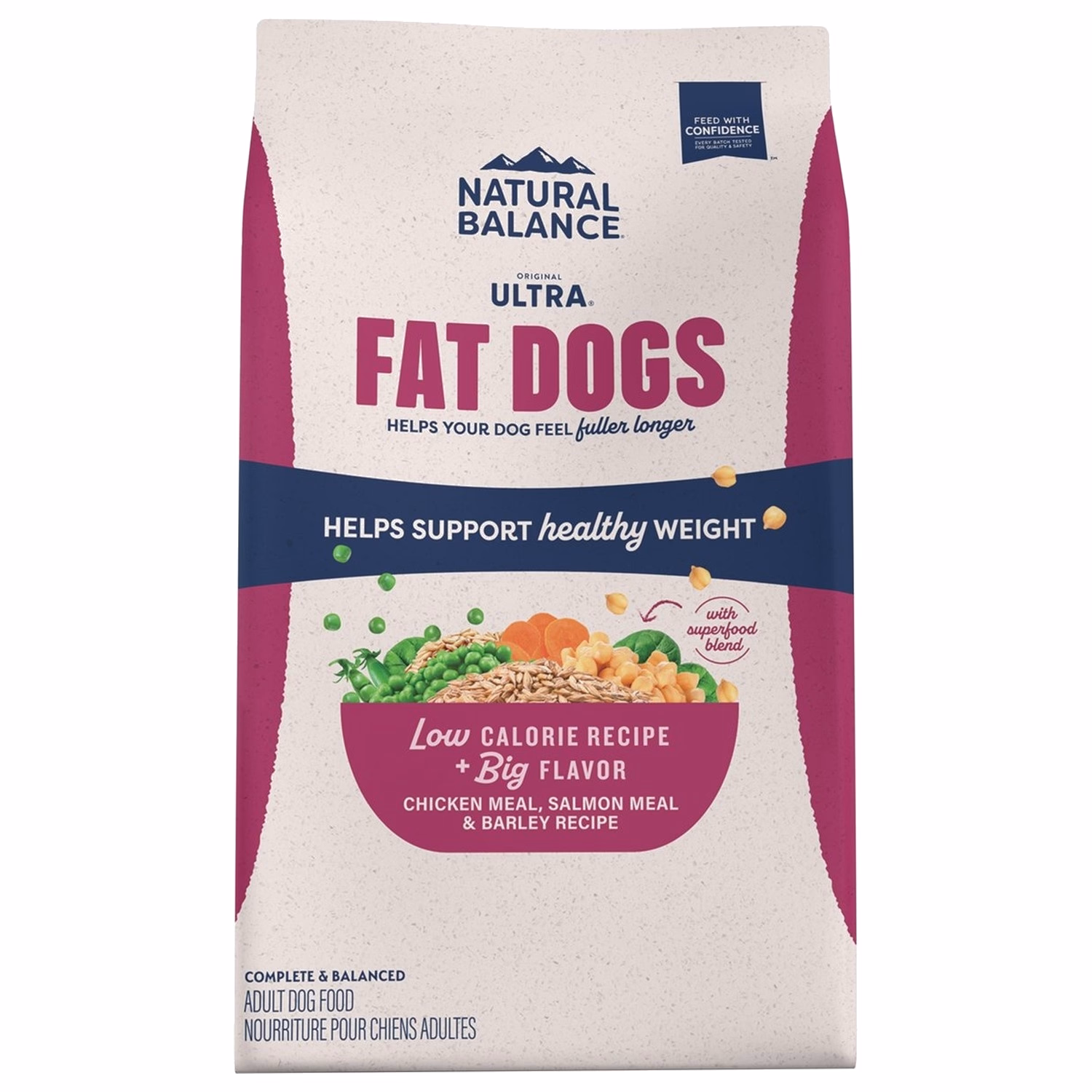 Natural Balance 狗乾糧 - 體重控制成犬配方 - 雞肉三文魚及大麥 24lb - EXP 06-01-2027