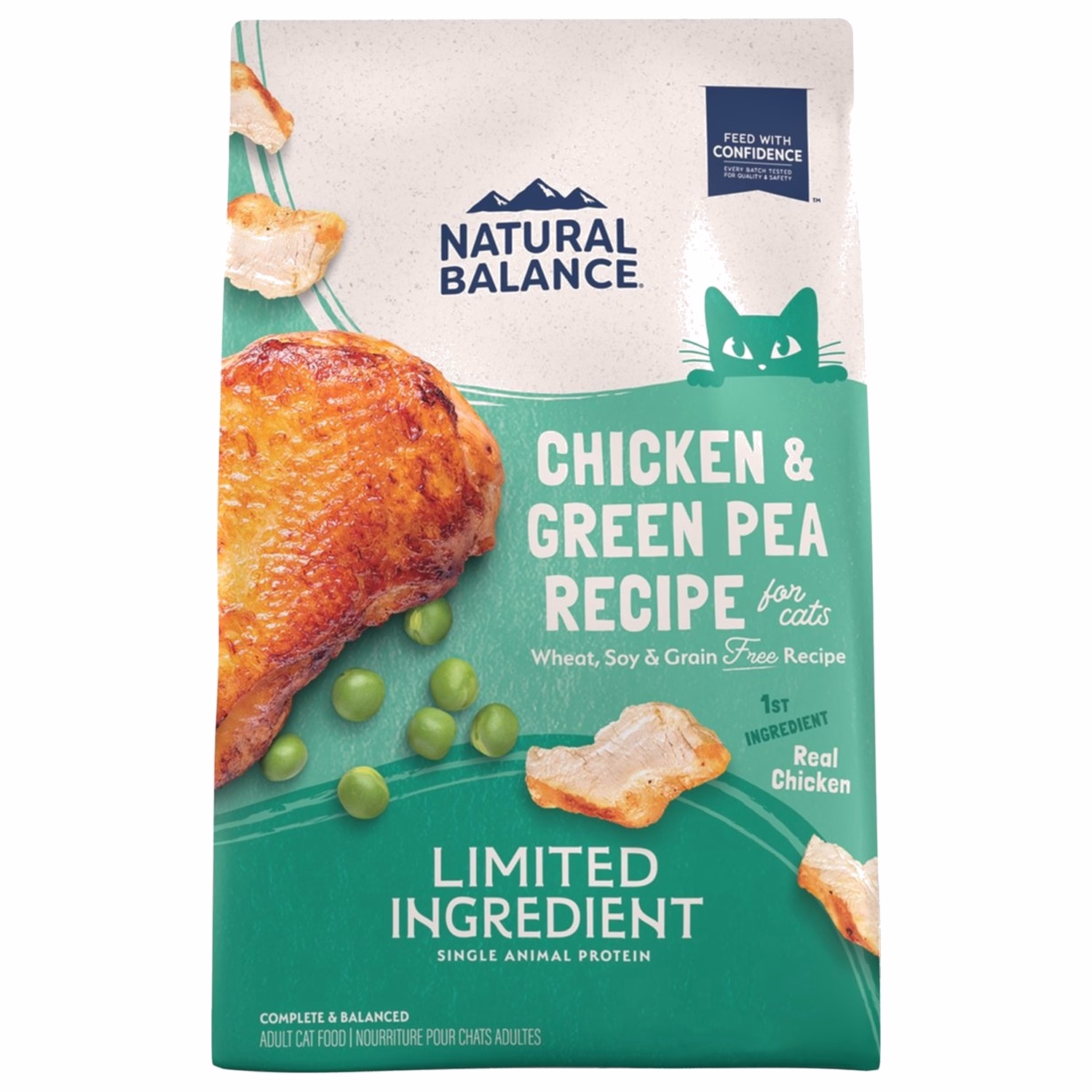 Natural Balance Cat Food - LID Grain Free Chicken & Green Pea 4lb - EXP 15-12-2026