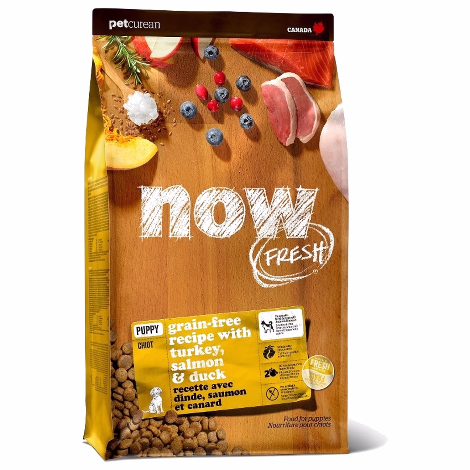 Now Fresh Puppy Food - Grain Free Turkey Salmon & Duck 12lb - EXP 24-12-2026
