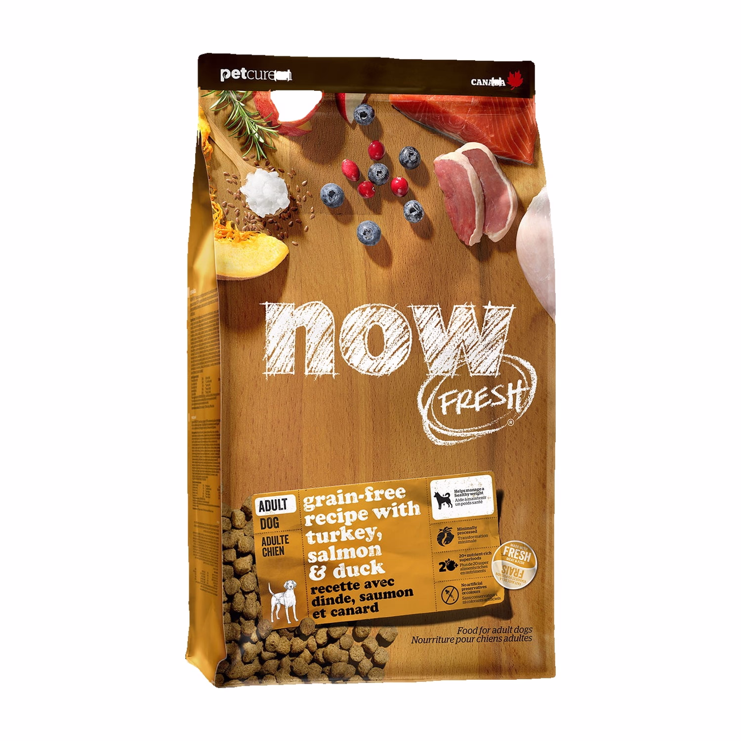 Now Fresh Dog Food - Adult - Grain Free Turkey Duck & Salmon 3.5lb - EXP 24-12-2026