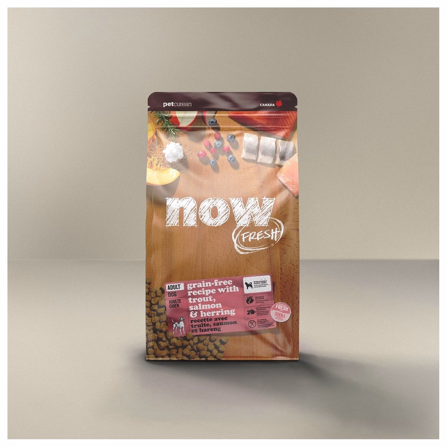 Now Fresh Dog Food - Adult - Grain Free Fish - Trout Salmon & Herring 22lb - EXP 18-12-2026