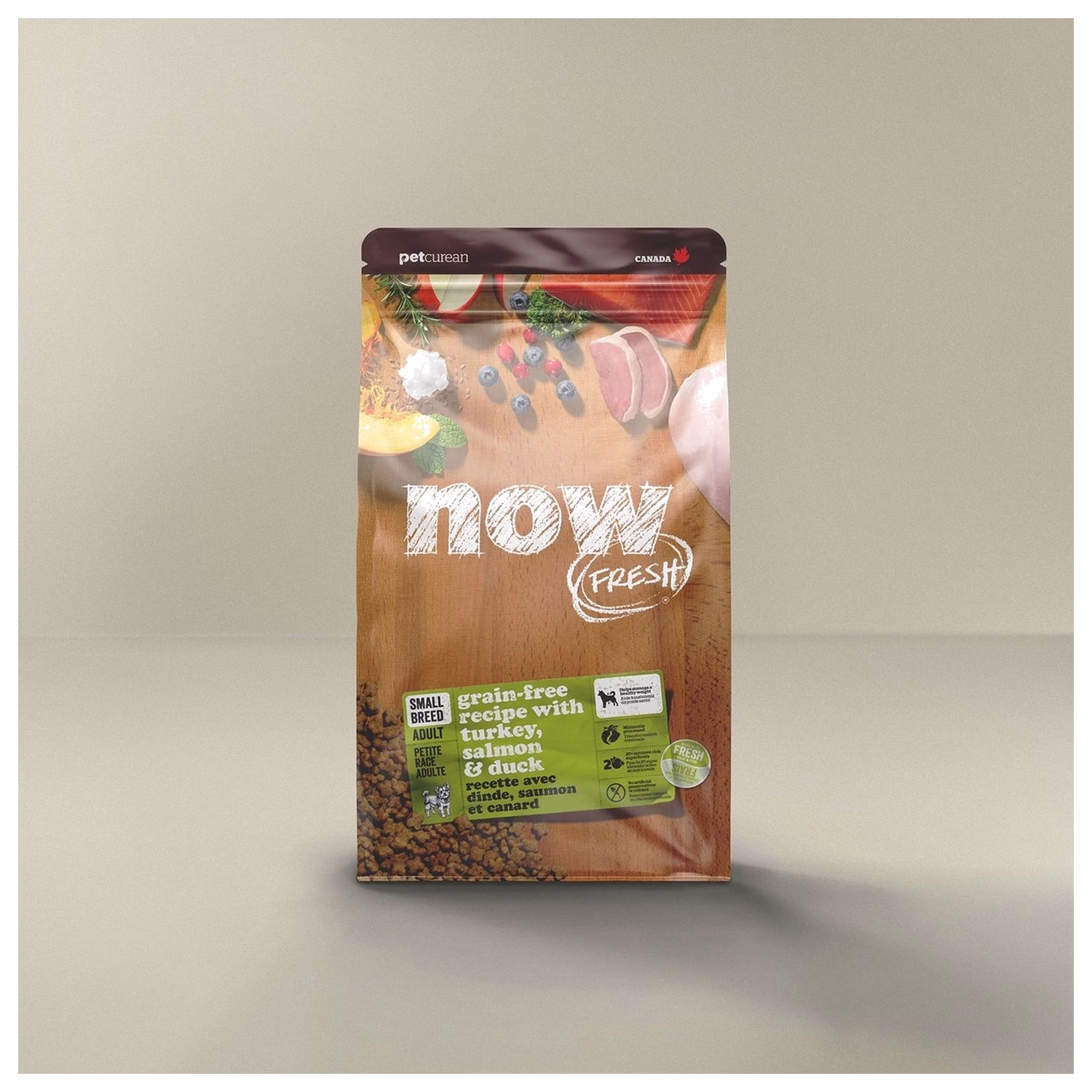 Now Fresh Dog Food - Small Breed Adult - Grain Free Turkey Duck & Salmon