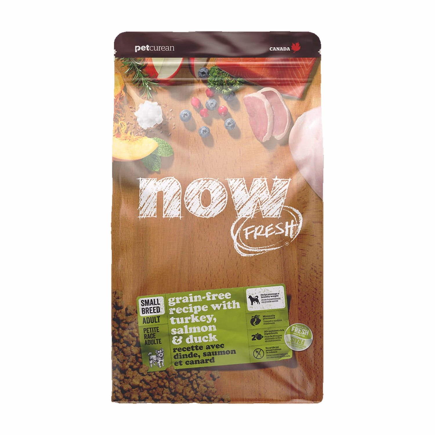 Now Fresh Dog Food - Small Breed Adult - Grain Free Turkey Duck & Salmon