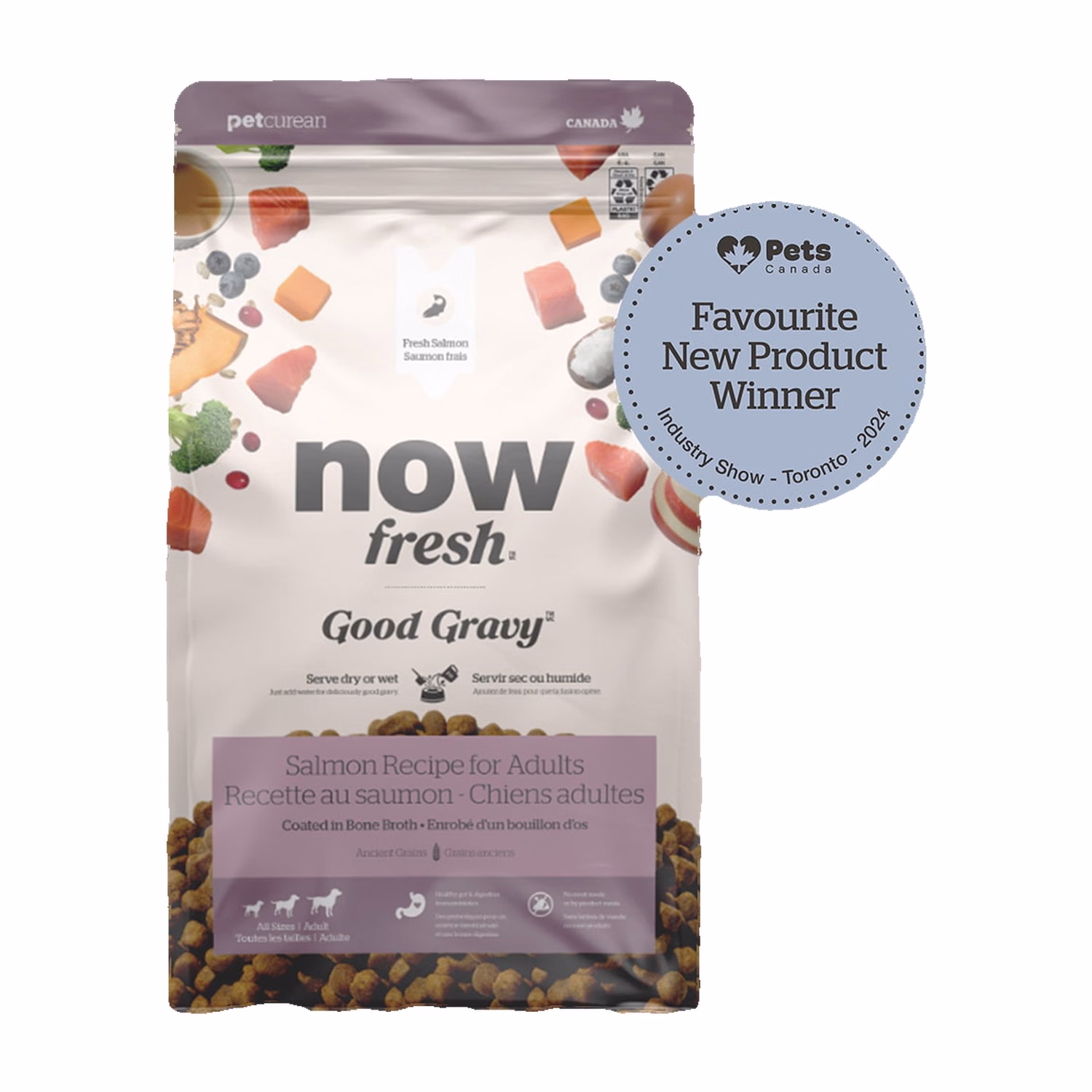 Now Fresh Dog Food - Good Gravy - Salmon Coated in Bone Broth