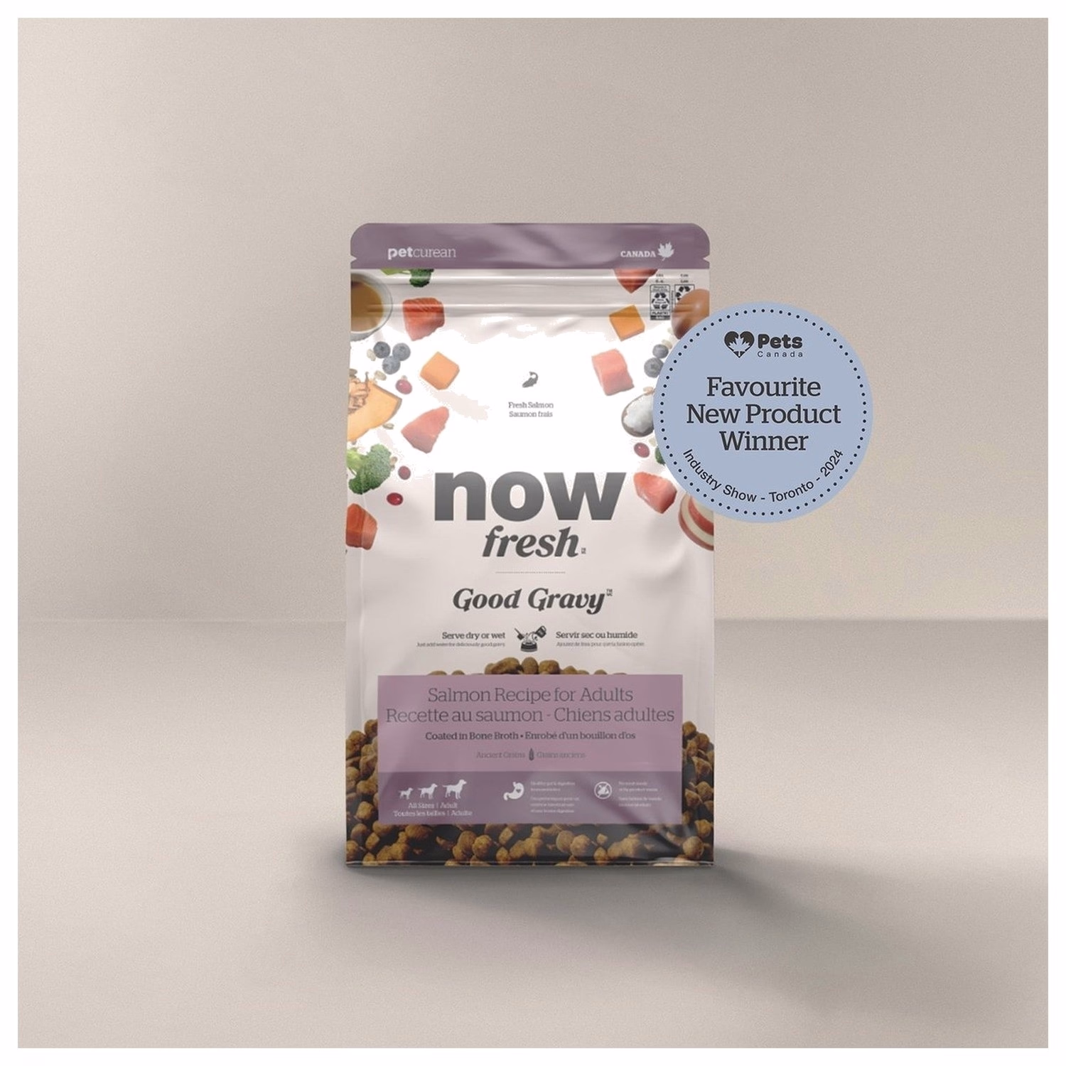 Now Fresh Dog Food - Good Gravy - Salmon Coated in Bone Broth