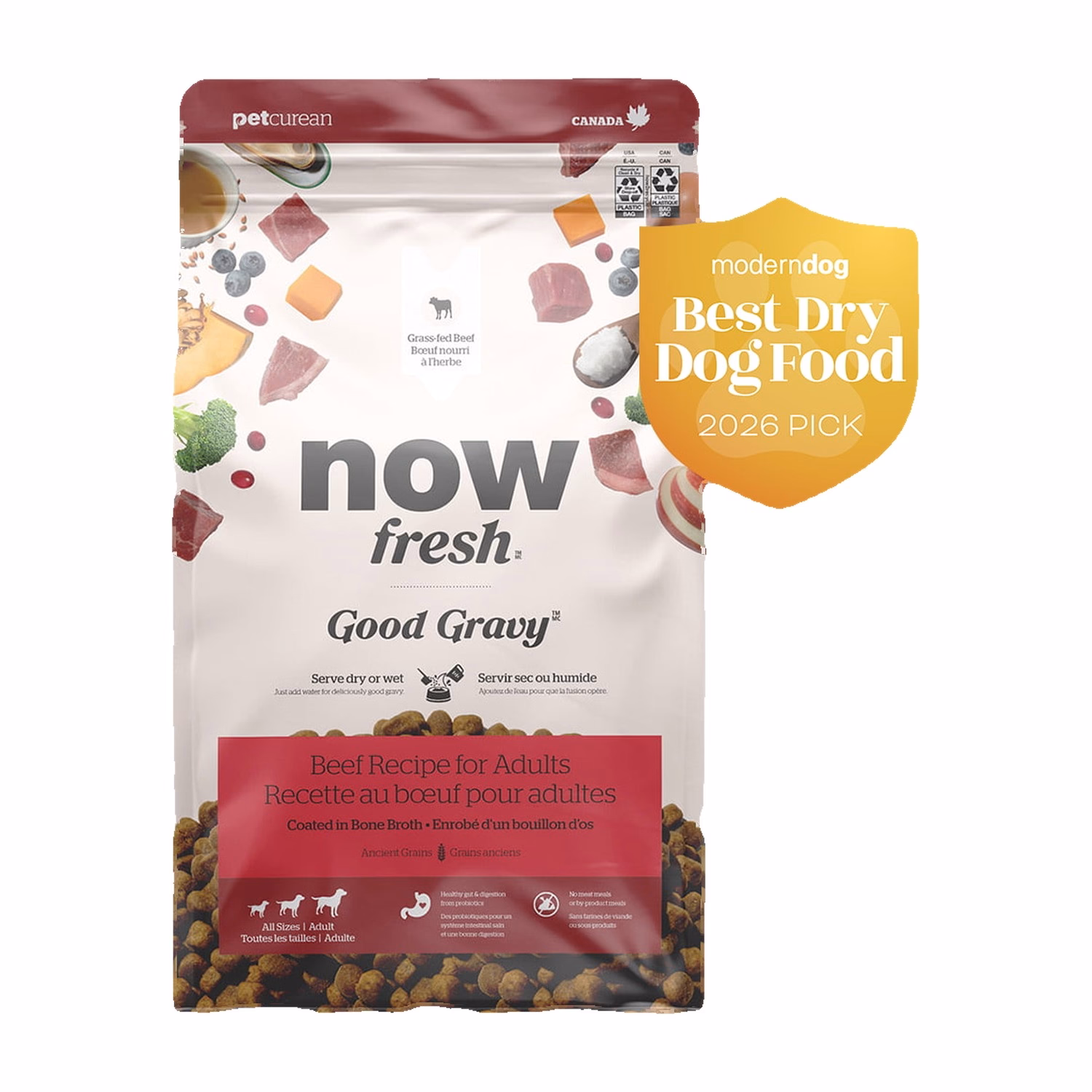 Now Fresh Dog Food - Good Gravy - Beef Coated in Bone Broth 22lb - EXP 30-11-2026