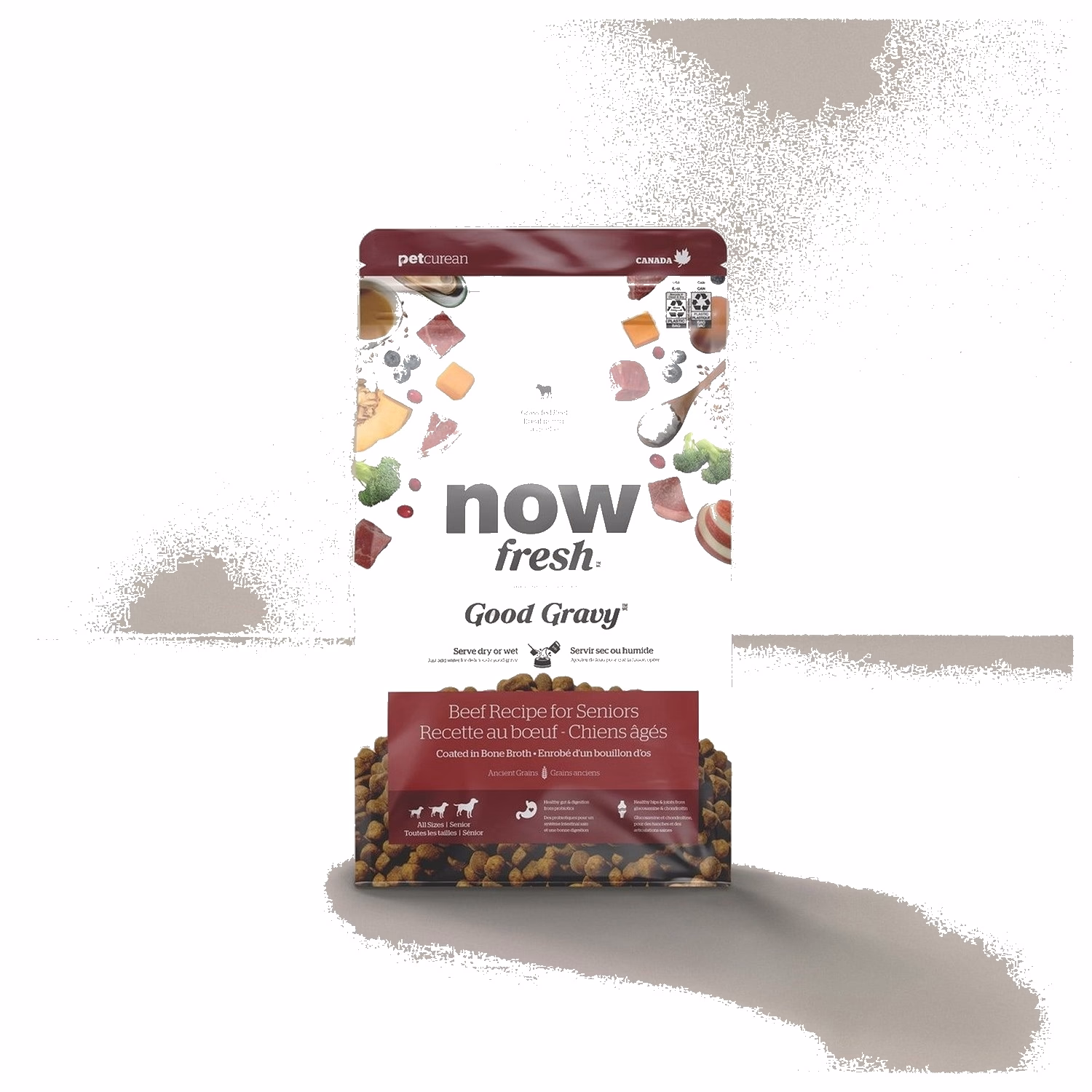 Now Fresh Senior Dog Food - Good Gravy - Beef Coated in Bone Broth