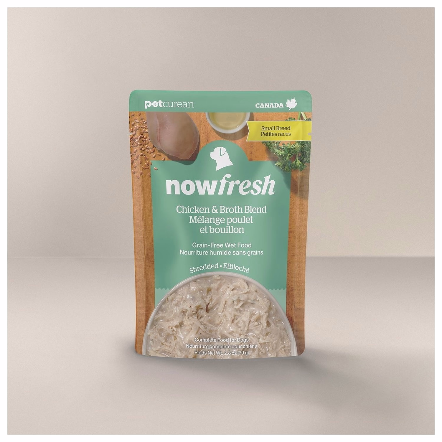 Now Fresh Dog Pouch - Small Breed Shredded Chicken & Broth Blend 2.8oz | 79g