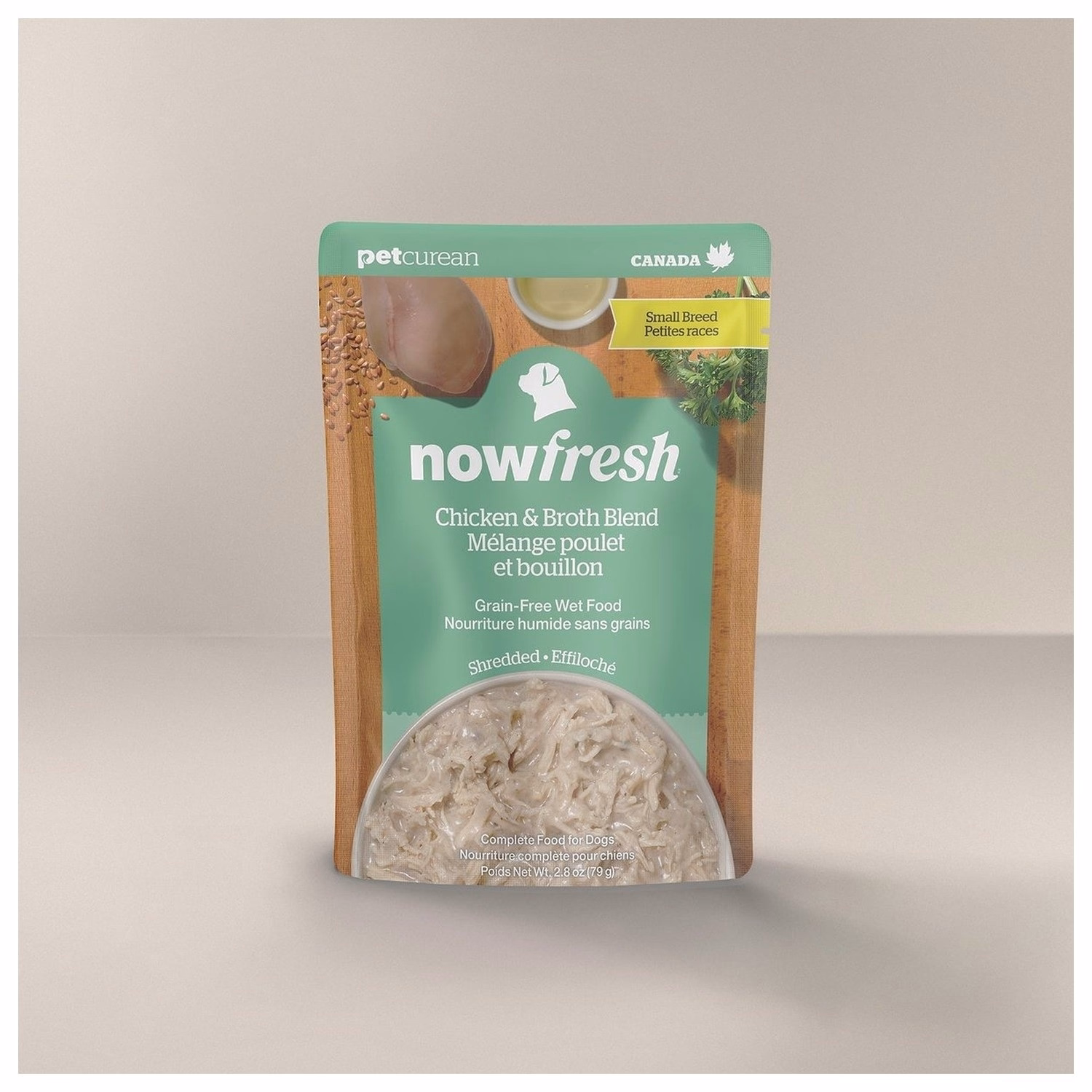 Now Fresh Dog Pouch - Small Breed Shredded Chicken & Broth Blend 2.8oz | 79g