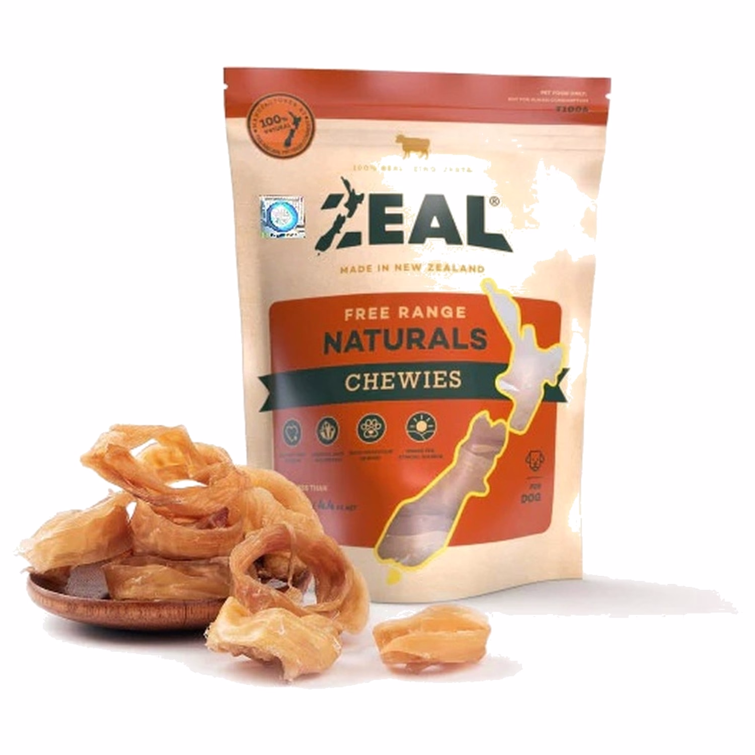 Zeal天然狗小食 - 紐西蘭牛仔筋圈 125g