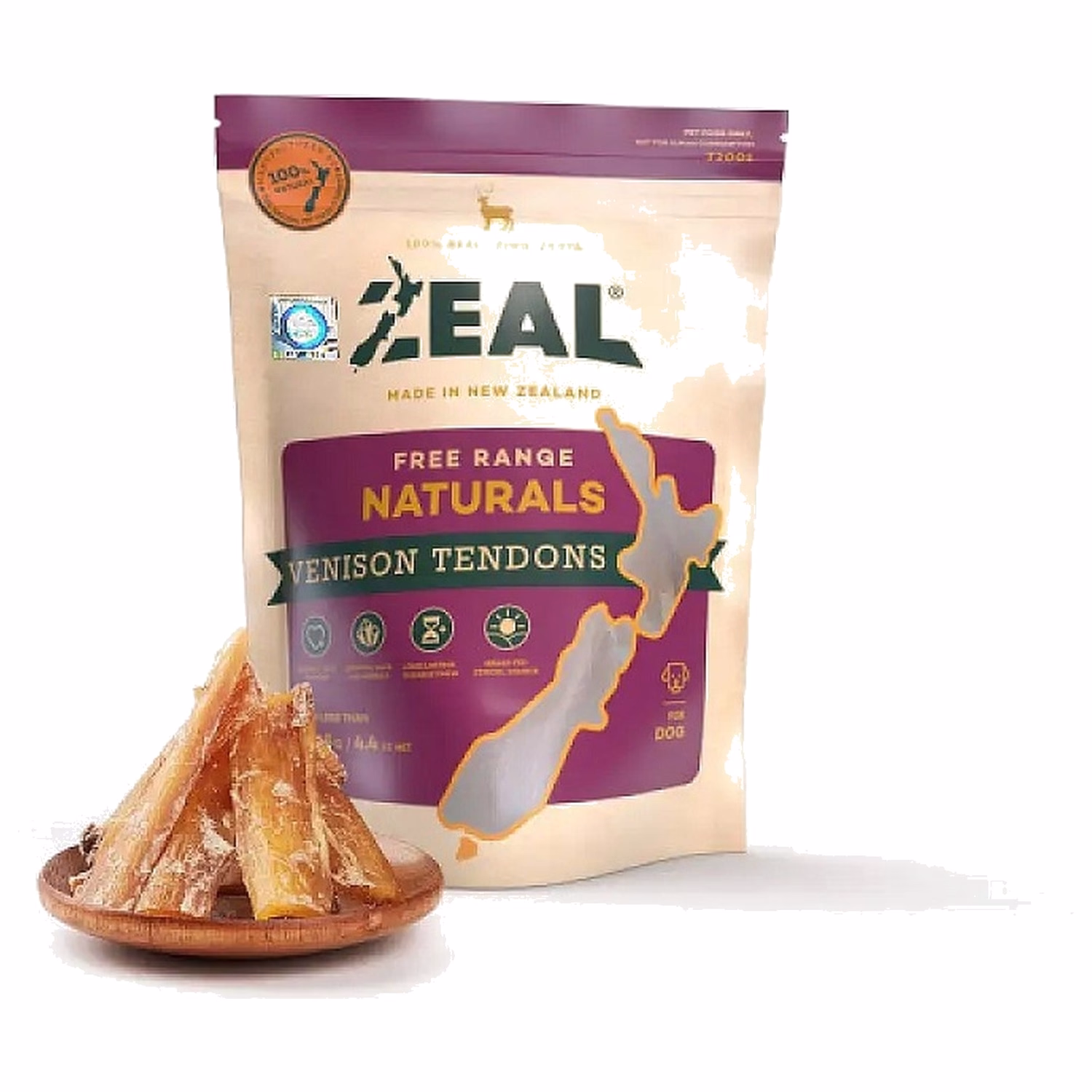 Zeal天然狗小食 - 紐西蘭鮮鹿筋 125g