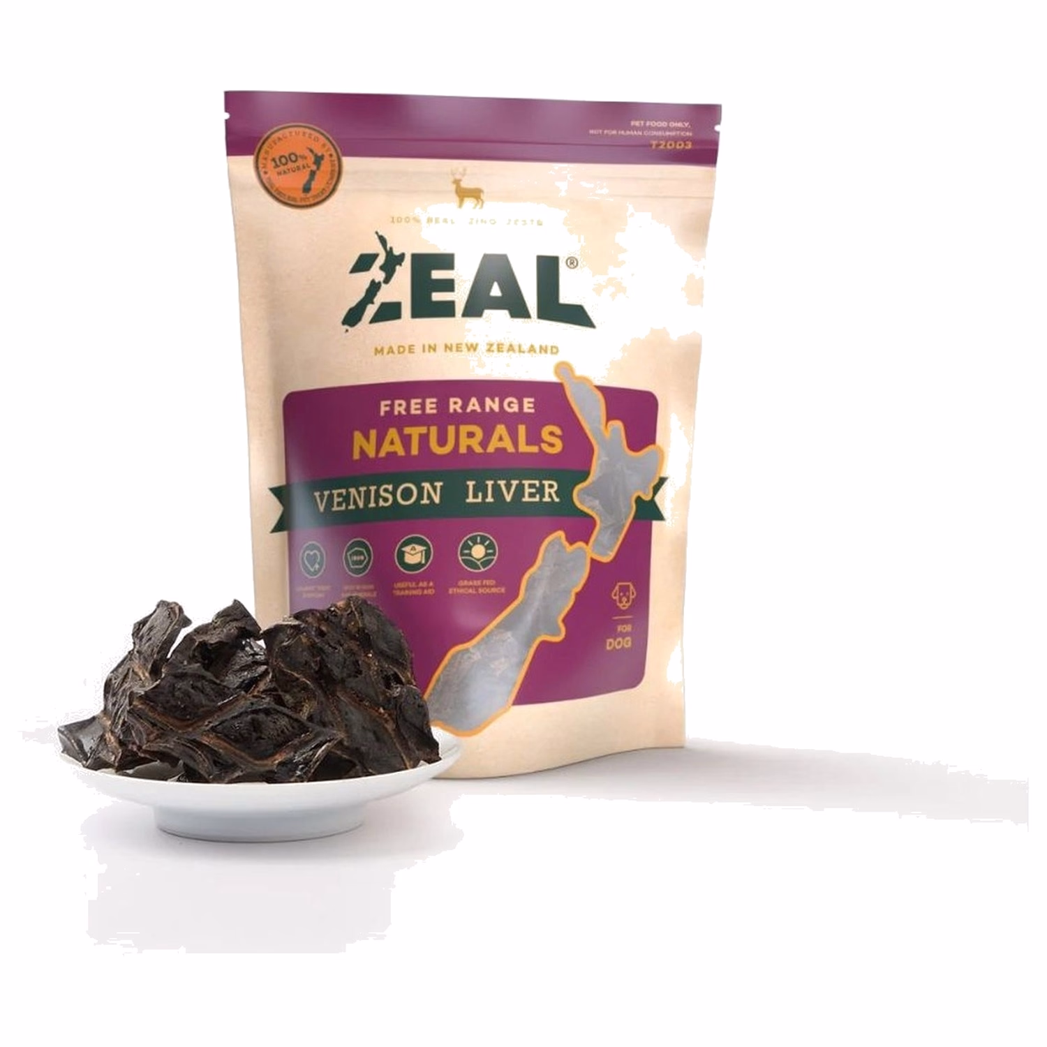 Zeal Dog Treat - Natural Venison Liver 125g