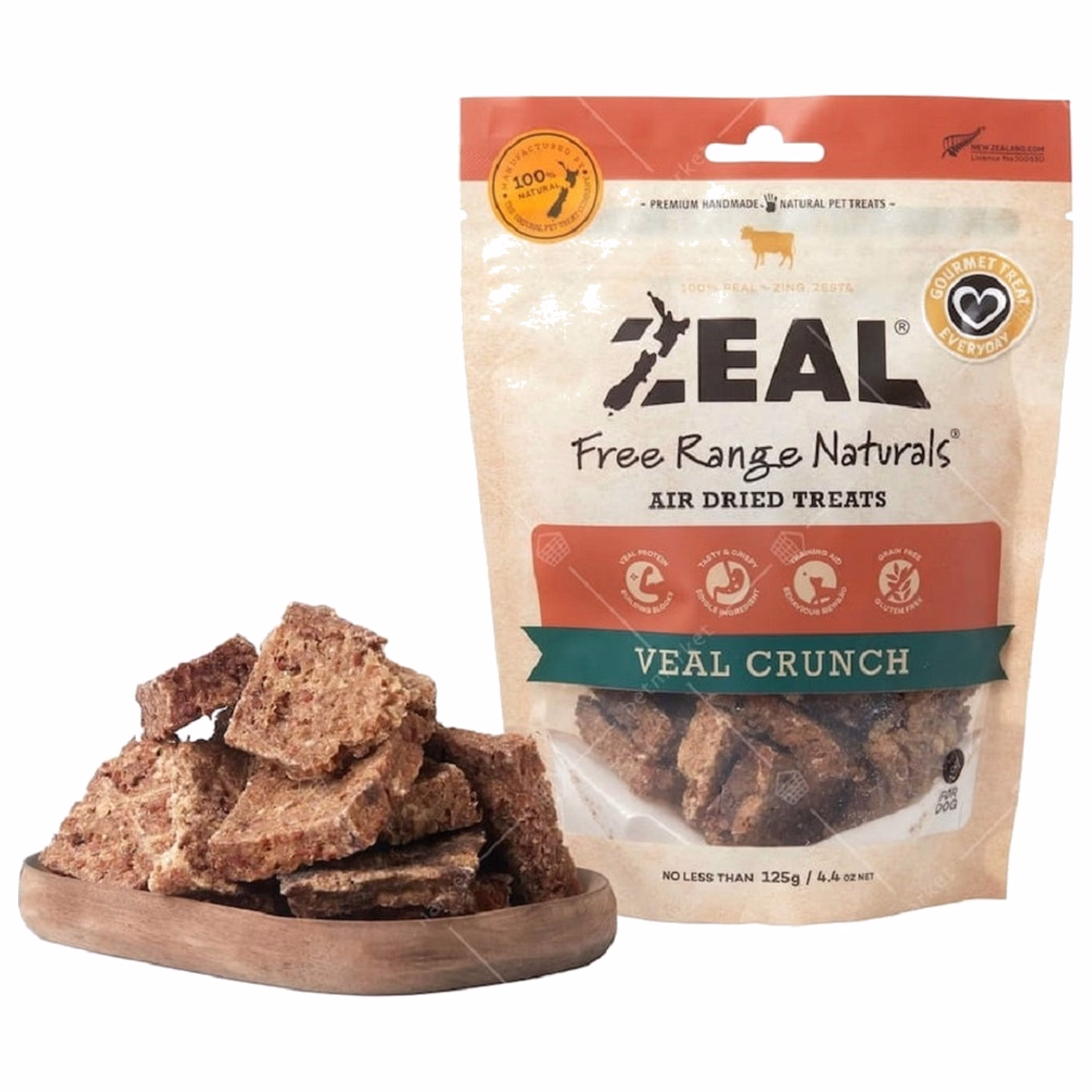 Zeal天然狗小食 - 熱愛天然紐西蘭牛仔肉脆 125g