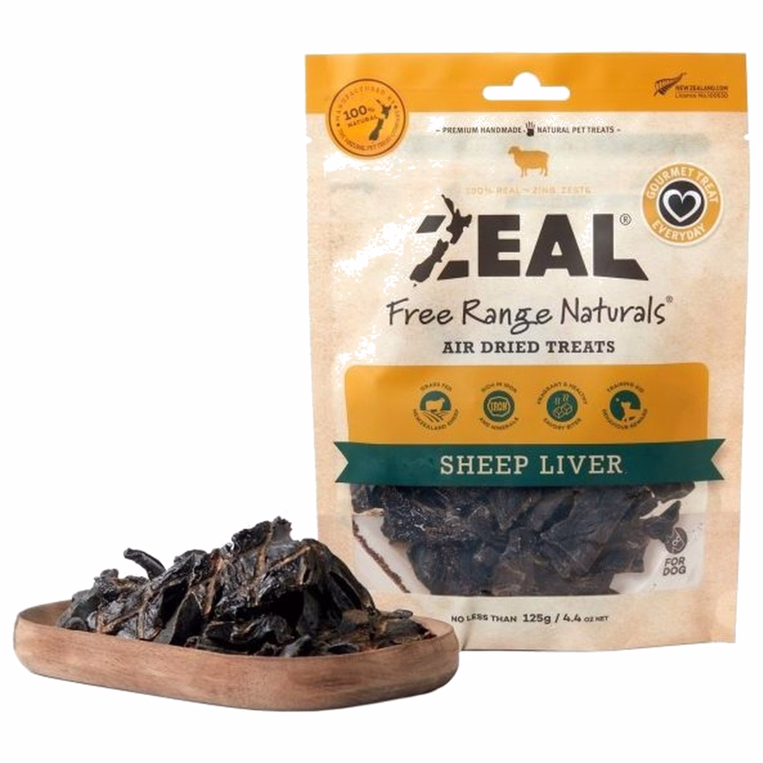 Zeal Dog Treat - Natural Sheep Liver 125g