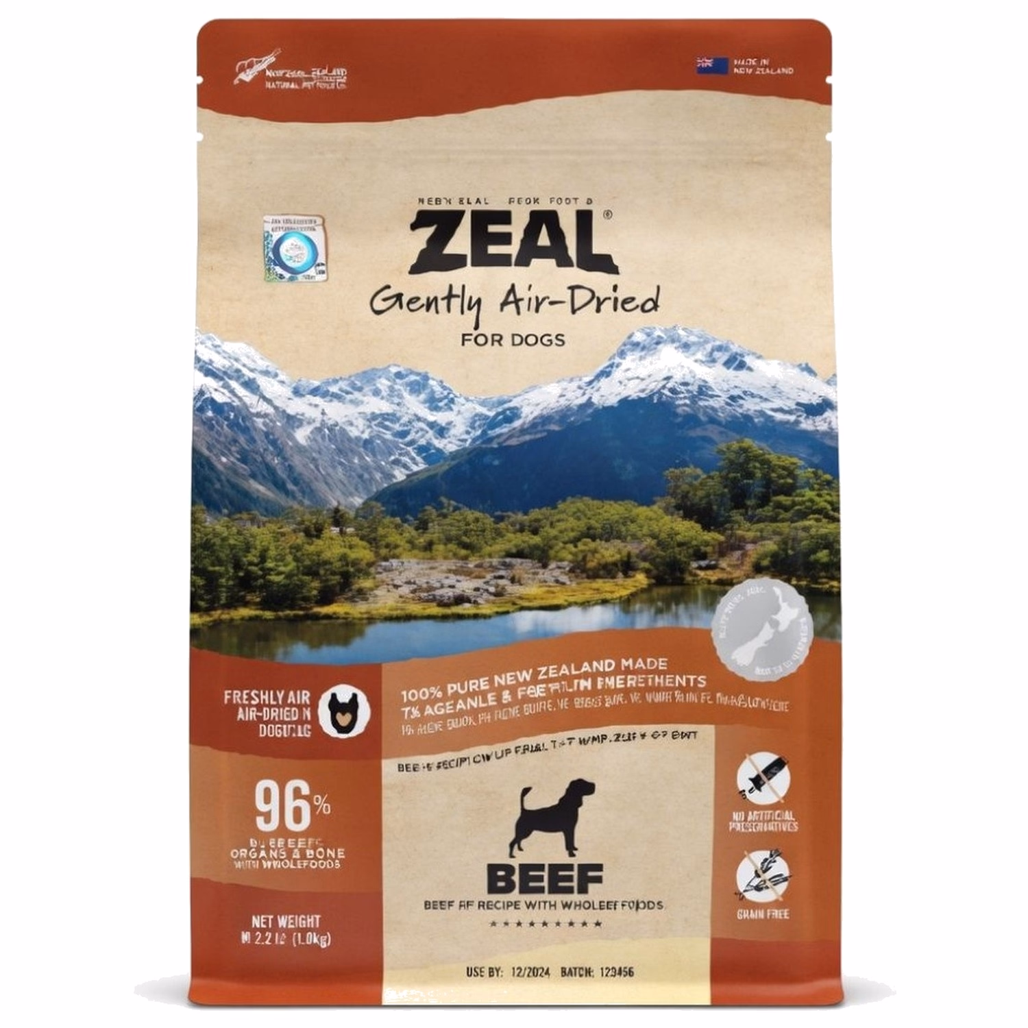 Zeal Dog Food - Air Dried - Grain Free Beef 320g