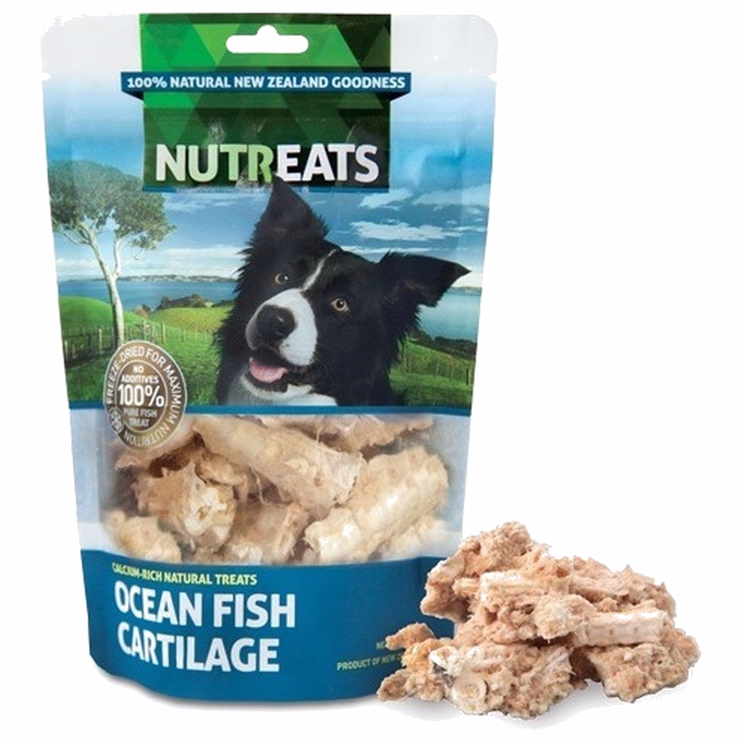 Nutreats Dog Treat - Freeze Dried Ocean Fish Cartilage 50g