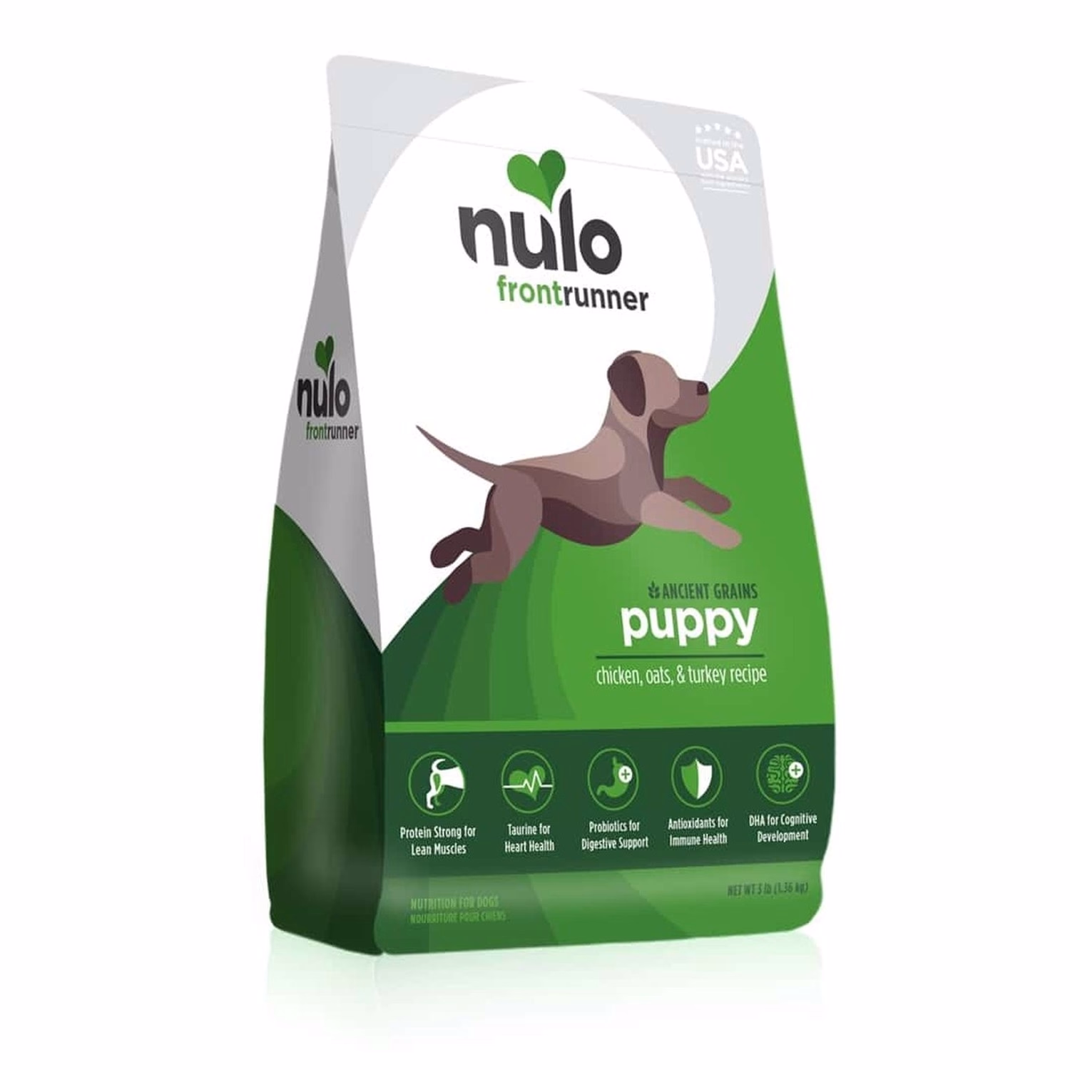 Nulo Puppy Food - FrontRunner Chicken & Oats & Turkey 3lb - EXP 07-01-2027
